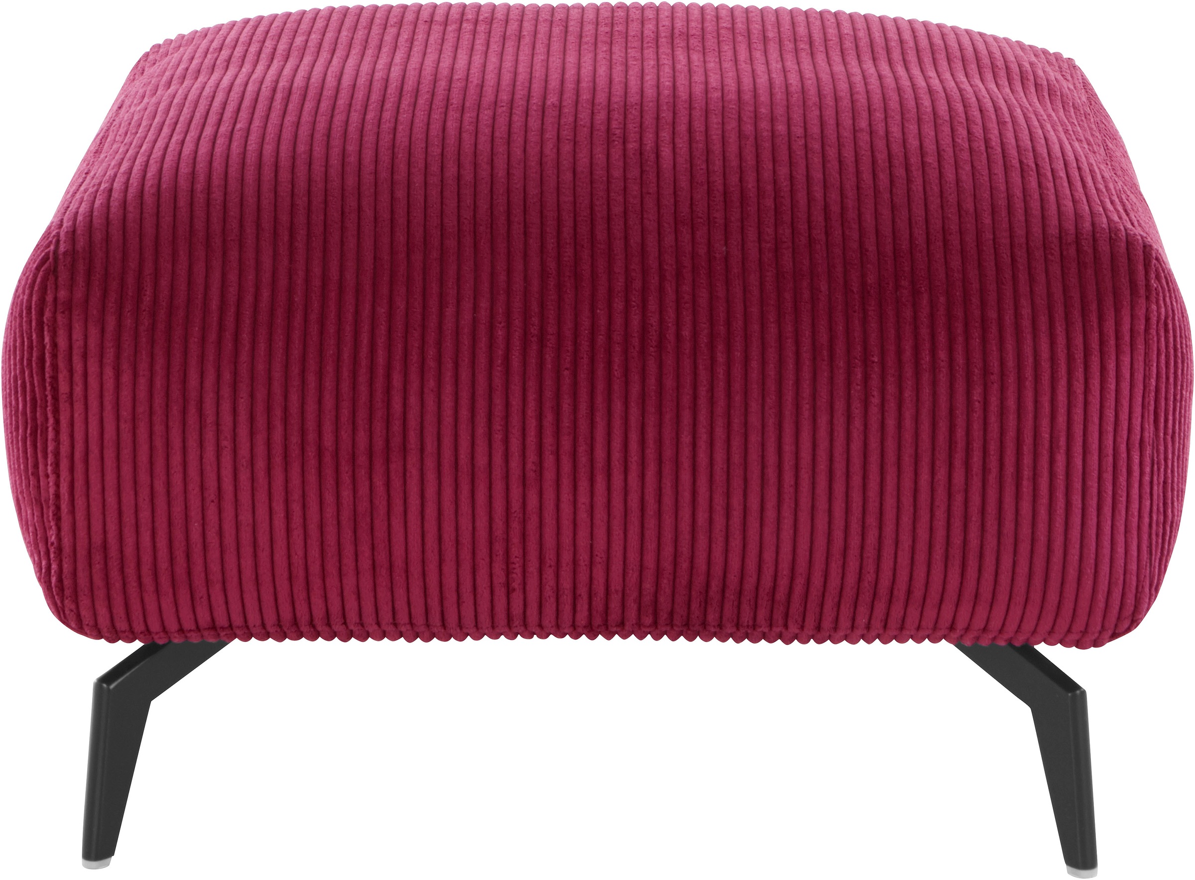 Image of andas Hocker »Drobak«, aus Cord Bezug, mit schwarzen Metall Füssen bei Ackermann Versand Schweiz