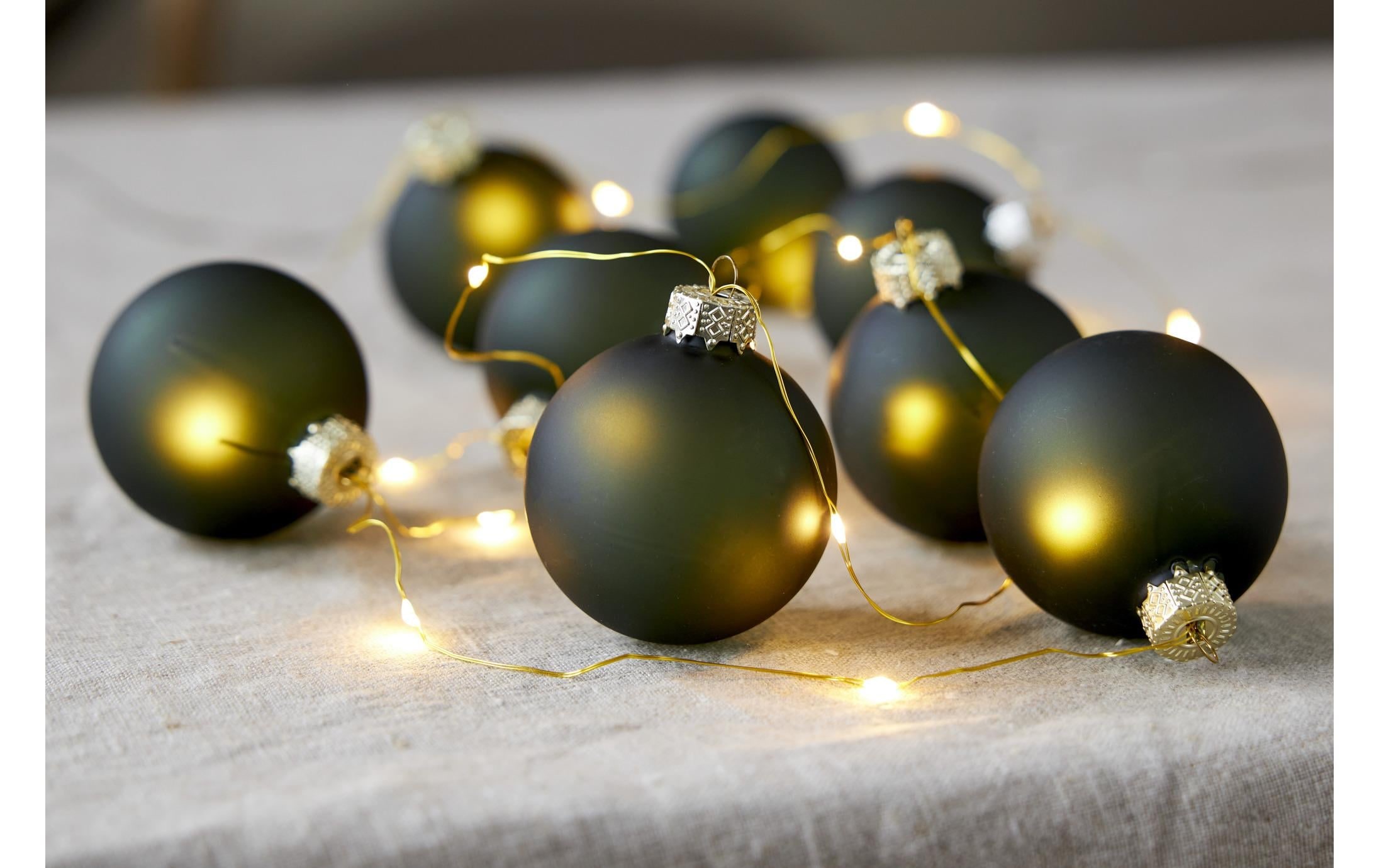 Parforce Traditional Hunting LED-Lichterkette »Bliss, 45078 m, 8 Kugeln, Grün« 22 Stk.-flammig