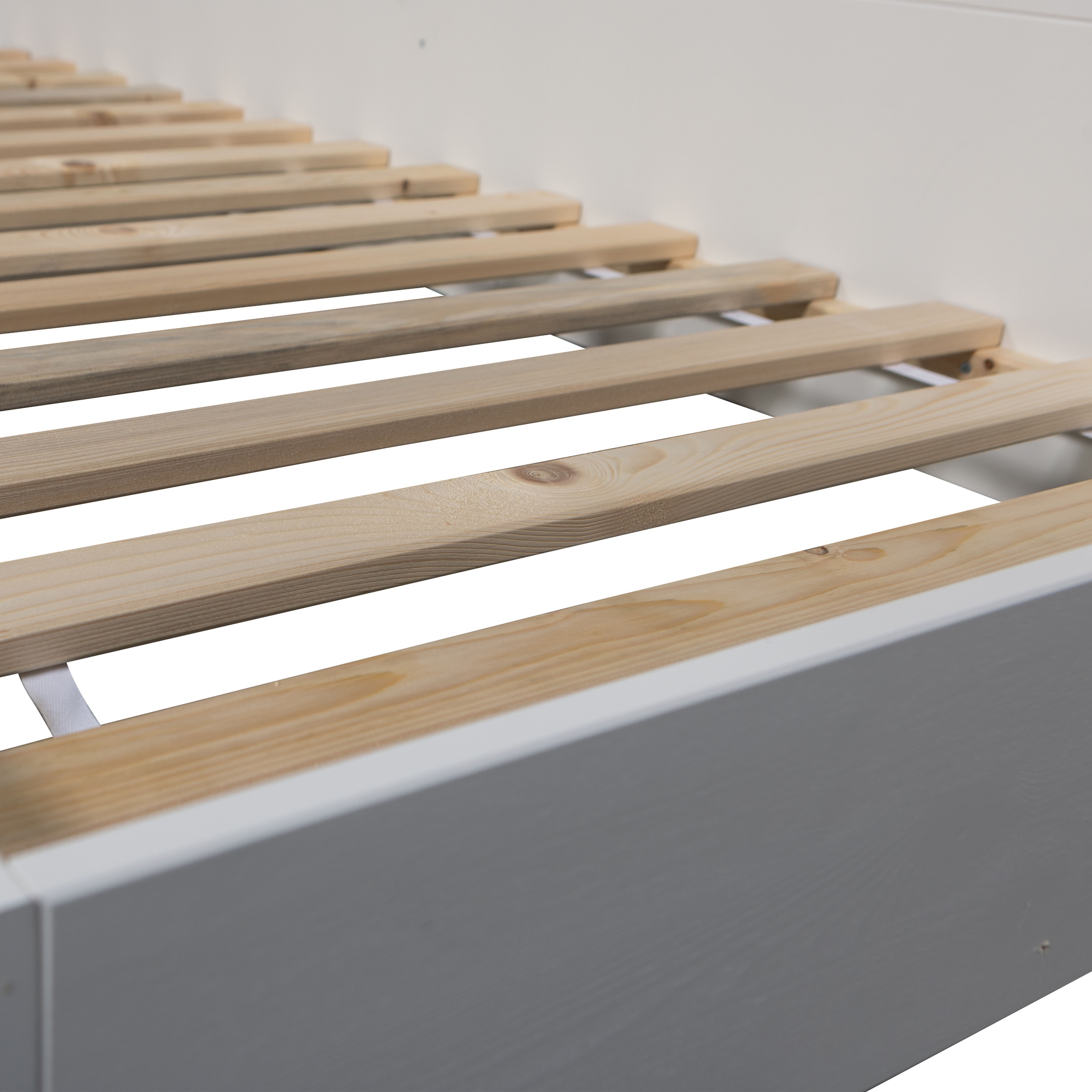 WOOOD Stauraumbett »Carter FSC®-Kiefernholz mit integriertem Stauraum H67 x B207 x T118 cm« Matratzenmass 90x200 cm, Tragkraft 100 kg, Schutzlackierte Oberfläche
