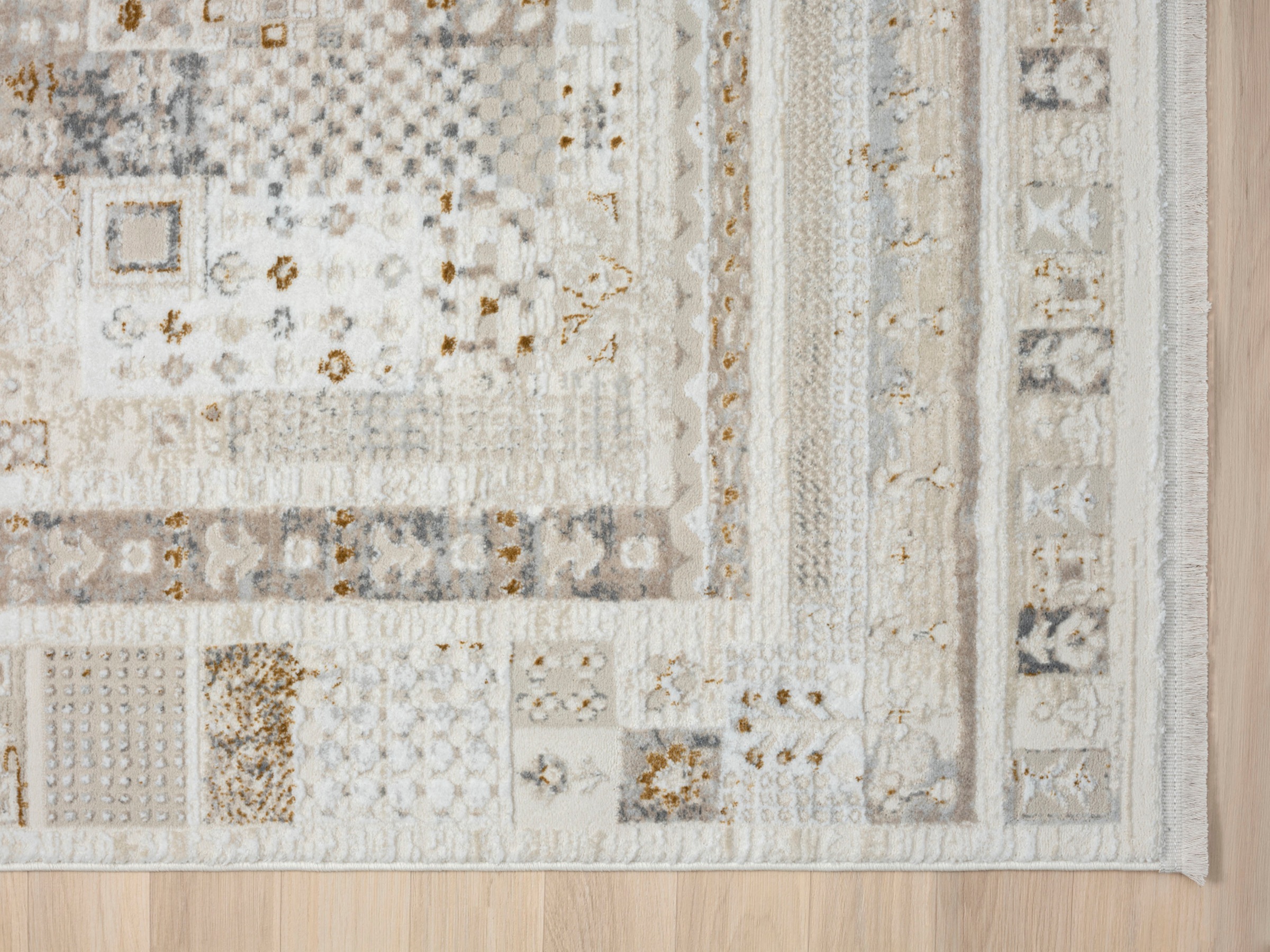 Myflair Möbel & Accessoires Tapis »My Kashkuly« Rectangulaire 10 mm Höhe Kurzflor, Retro-Style, besonders weich durch Microfaser, mit Fransen