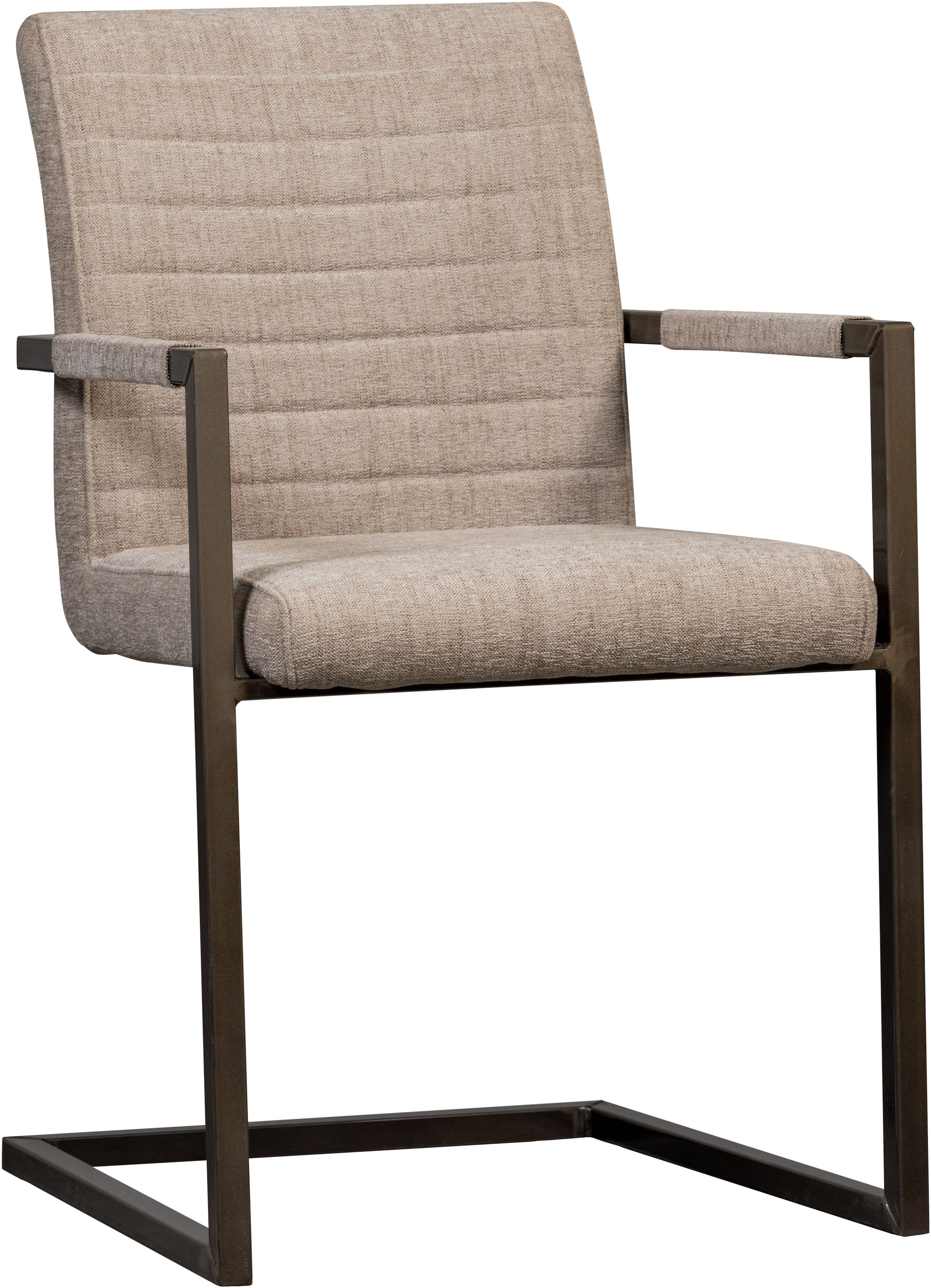 Image of WOOOD Esszimmerstuhl "Bas" (Set) 2 Stk.Freischwinger, gepolstert, Breite 54 cm, Metallgestell