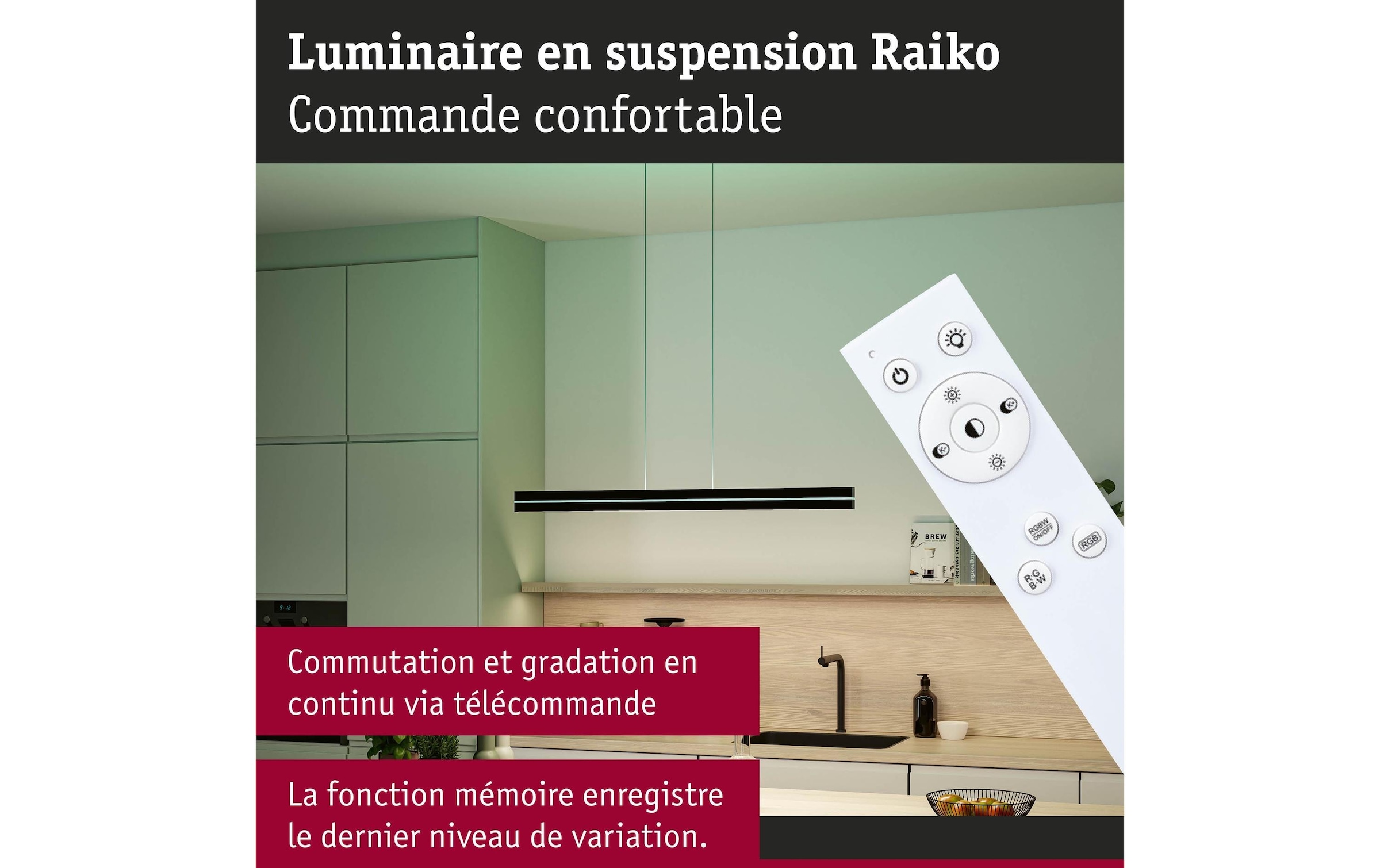 Paulmann Pendelleuchte »LED Pendelleuchte Raiko« LED-Modul RGB | warmweiss - kaltweiss