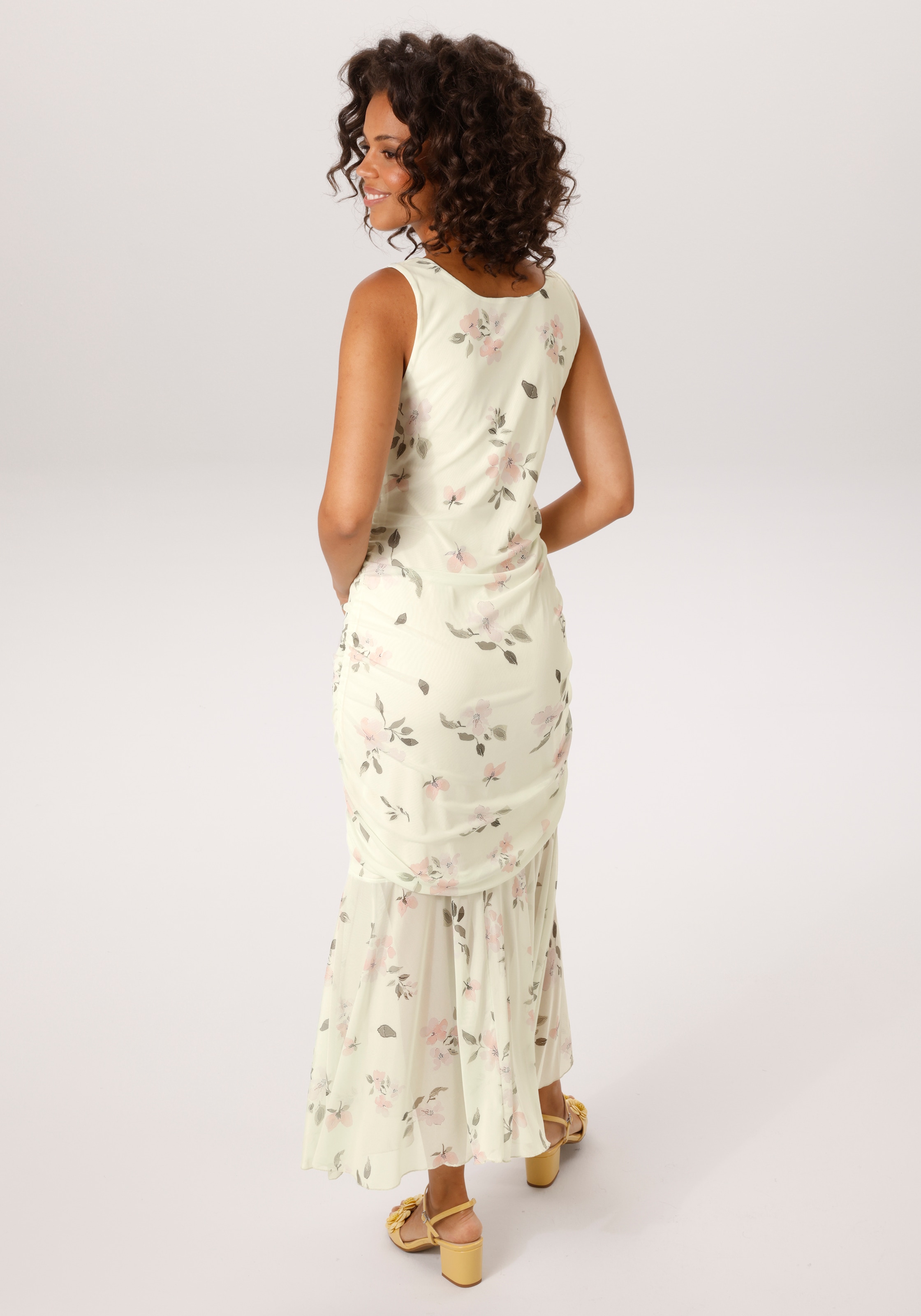 Aniston CASUAL Sommerkleid mit pastellfarbenem Blumendruck - NEUE KOLLEKTION