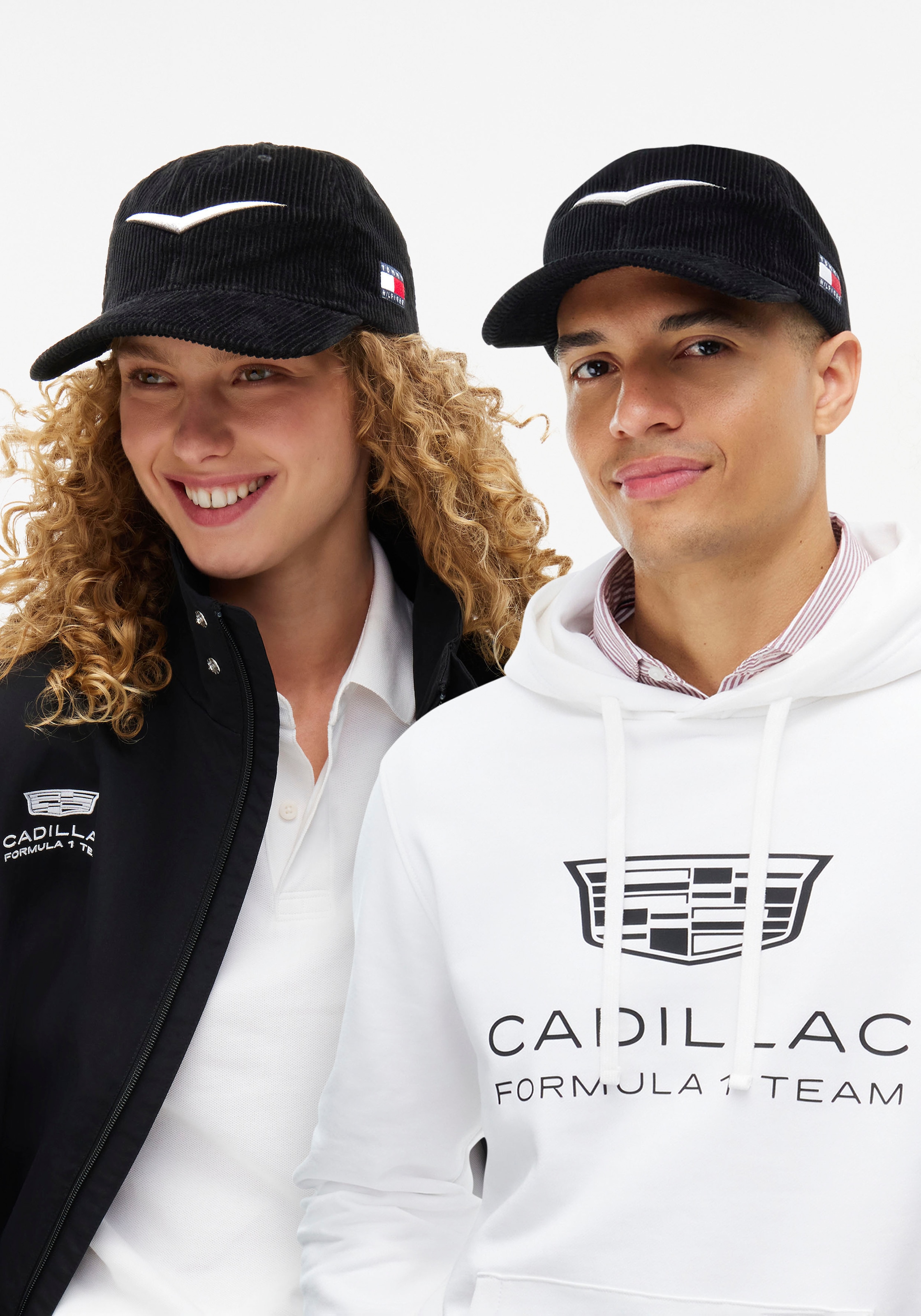 Tommy Hilfiger Baseball Cap »TH x Cadillac Formula 1® Team CHEVRON« aus Baumwoll-Cord, unisex