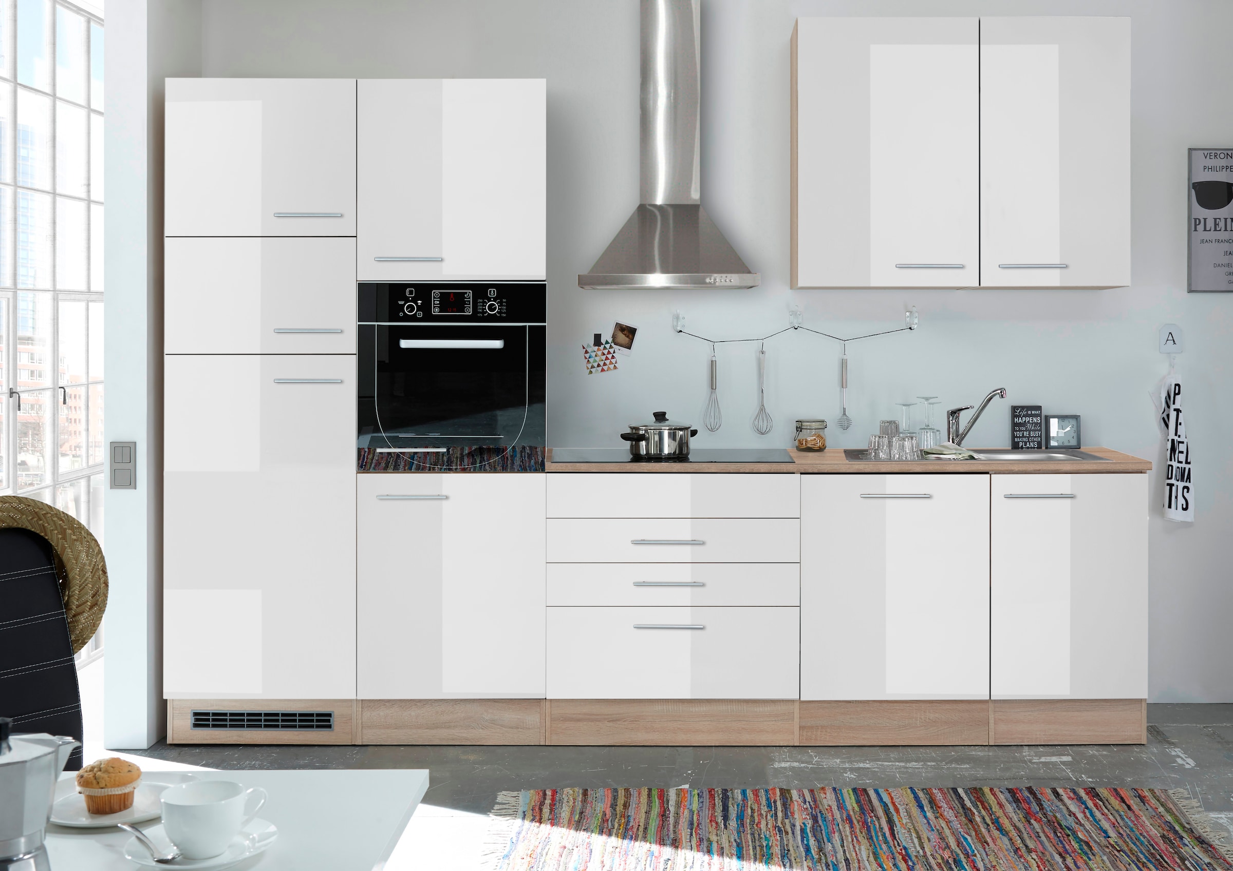 BASIC by Balculina Küchenzeile »Laurel« Set,  ohne E-Geräte, Breite 310 cm