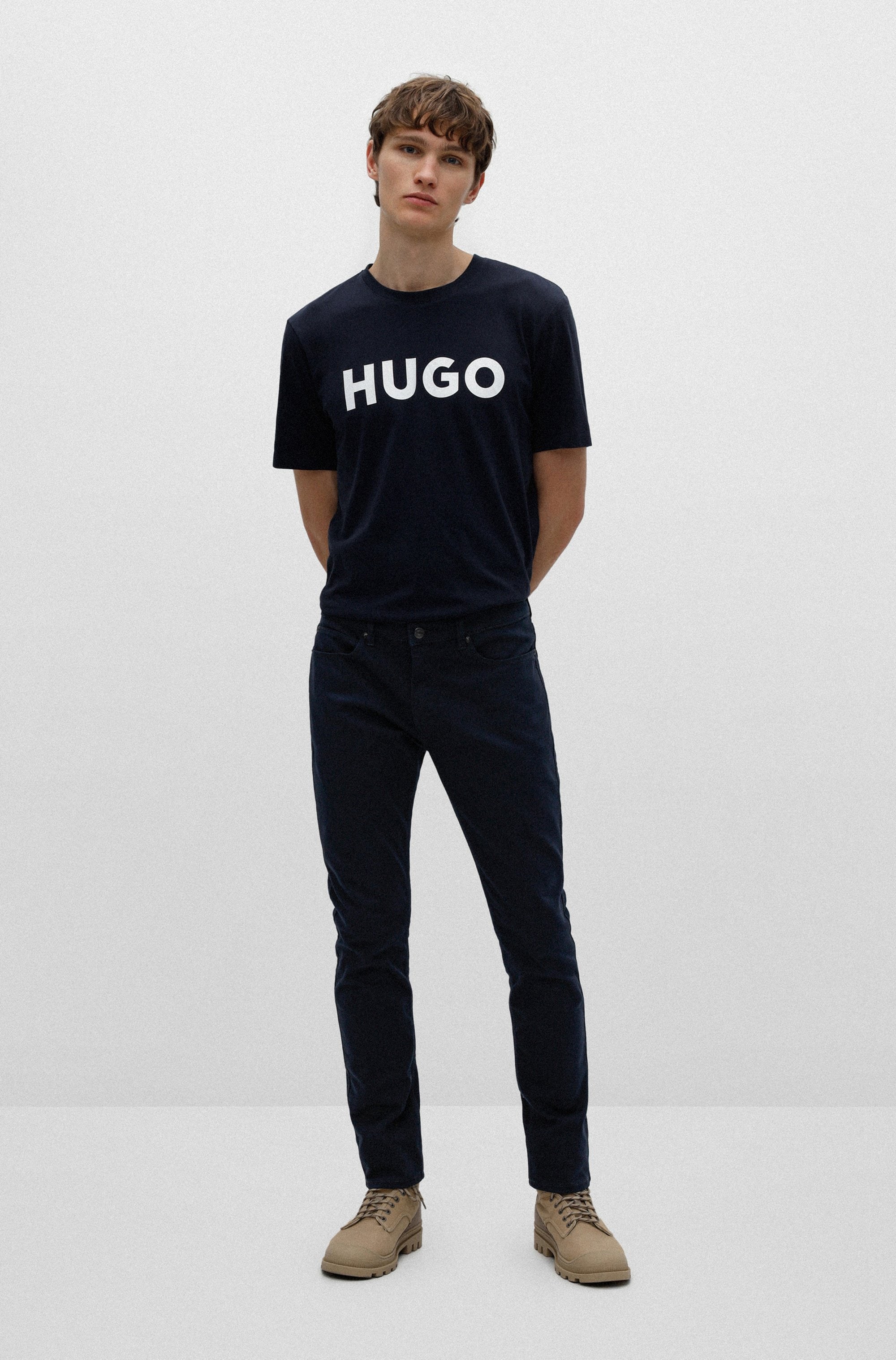 HUGO T-shirt »Dulivio« Rundhalsausschnitt, Regular Fit, Must have Basic