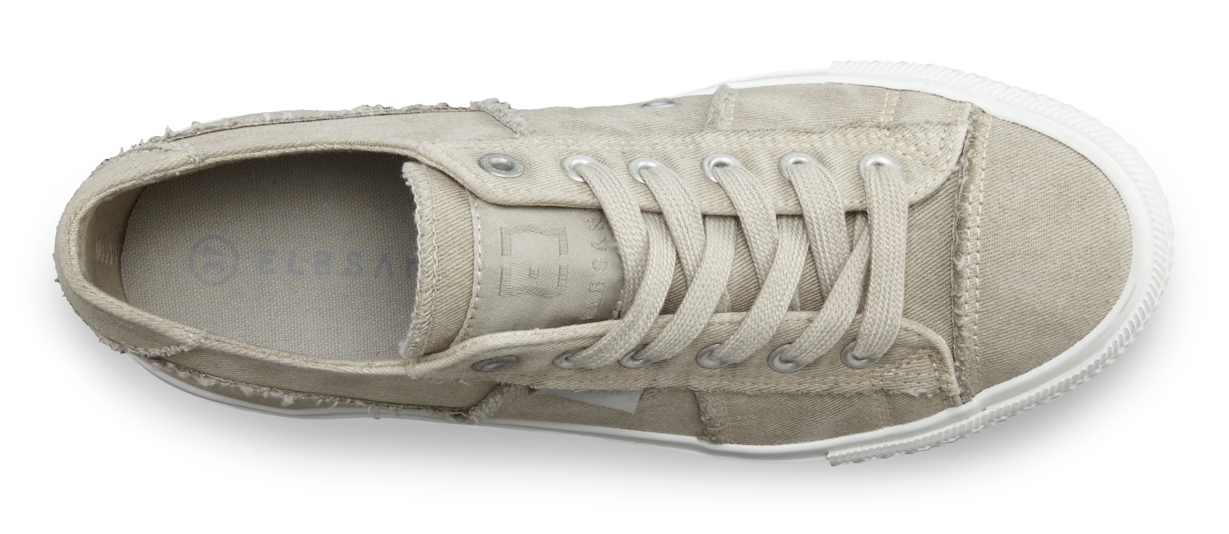 Elbsand Sneaker »Schnürschuh, Stoffschuhe, Textilschuhe, Turnschuh, Freizeitschuh«  Schnürhalbschuh aus Textil in modernem Used-Look VEGAN