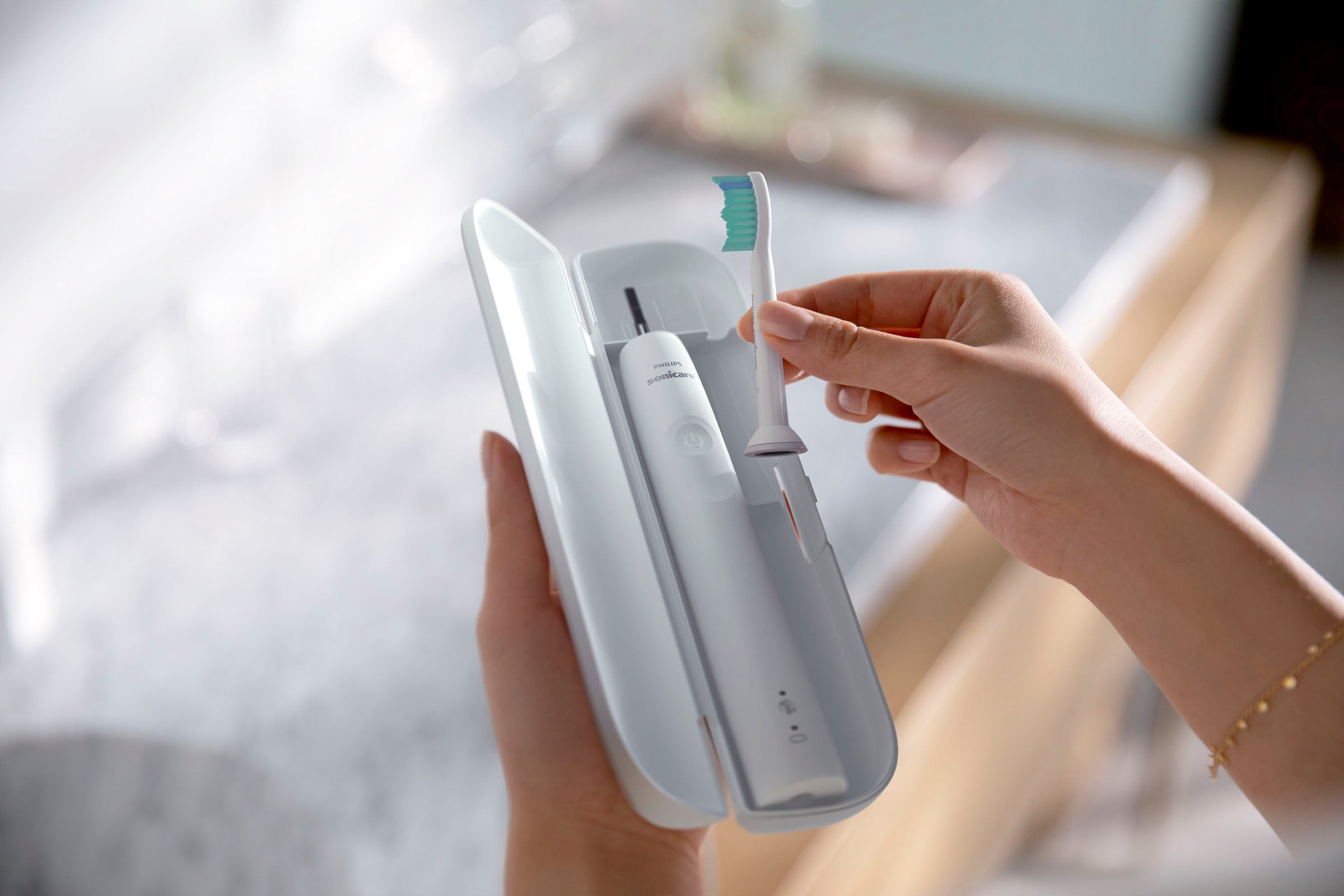 Philips Sonicare Brosse à dents électrique »Series 3100 HX3673« 1 cuis Aufsteckbürsten mit Schalltechnologie, 4-Quadranten-Timer und 2-Minuten-Timer