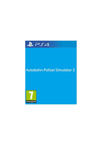 Spielesoftware »GAME Autobahn-Polizei Simulator 3«, PlayStation 4