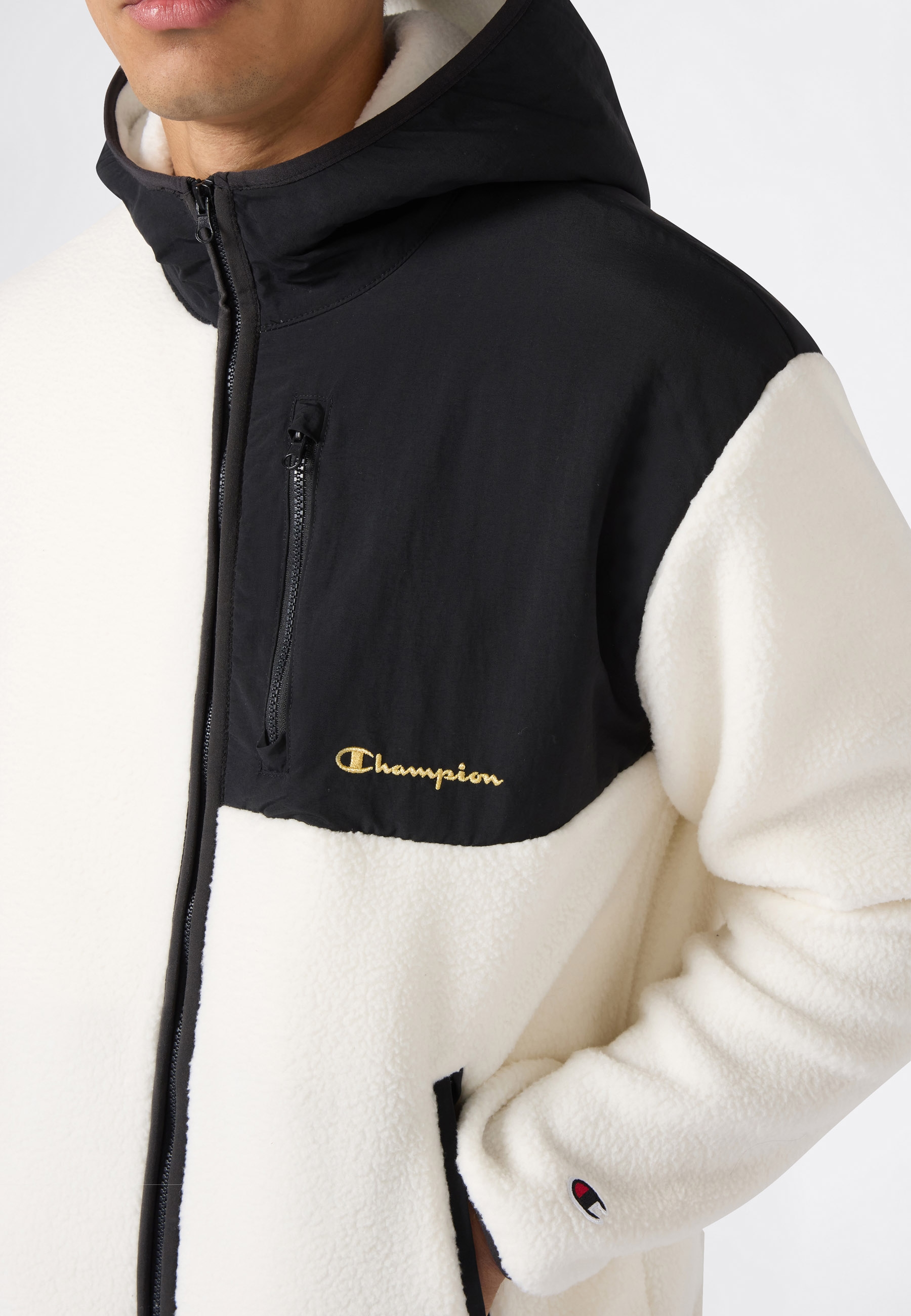 Champion Sweat à capuche »SPORTWEAR ZIP-UP HOODIE Relax Fit Polar« mit Taschen und Logostickereien