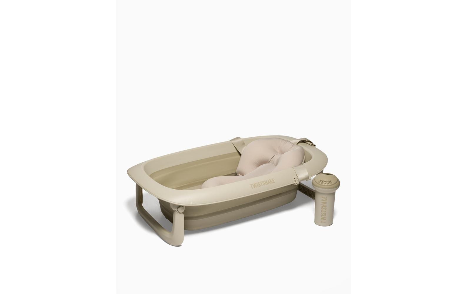   Baignoire pour bébé »Twistshake Baby + Kissen & Rinser Faded« Höhe 20 cm Faltbare Badewanne für bis zu 4 Jahre