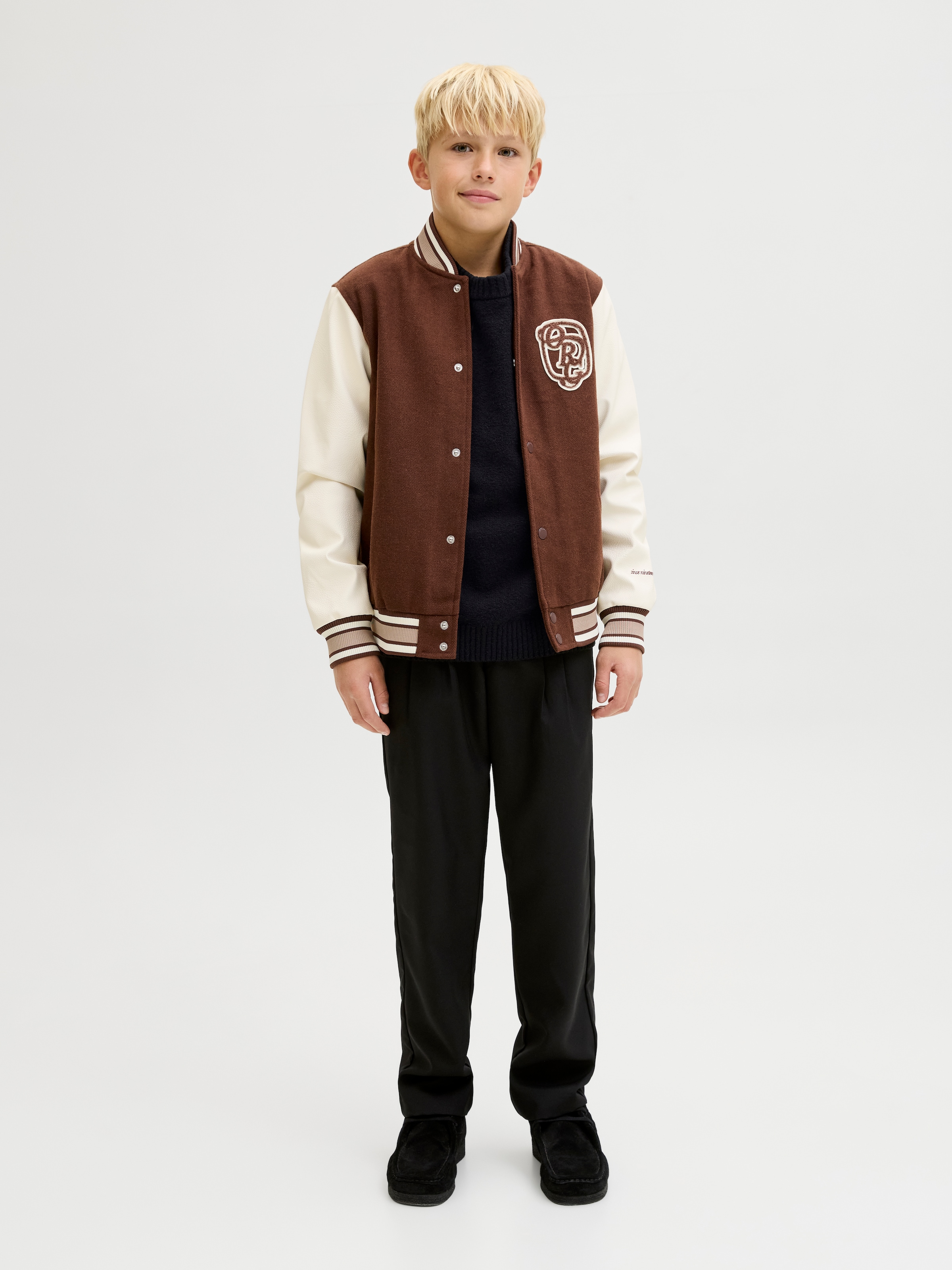 Jack & Jones Junior Pull à col rond »JCOPOINT KNIT BOUCLE CREW NECK BF JNR«