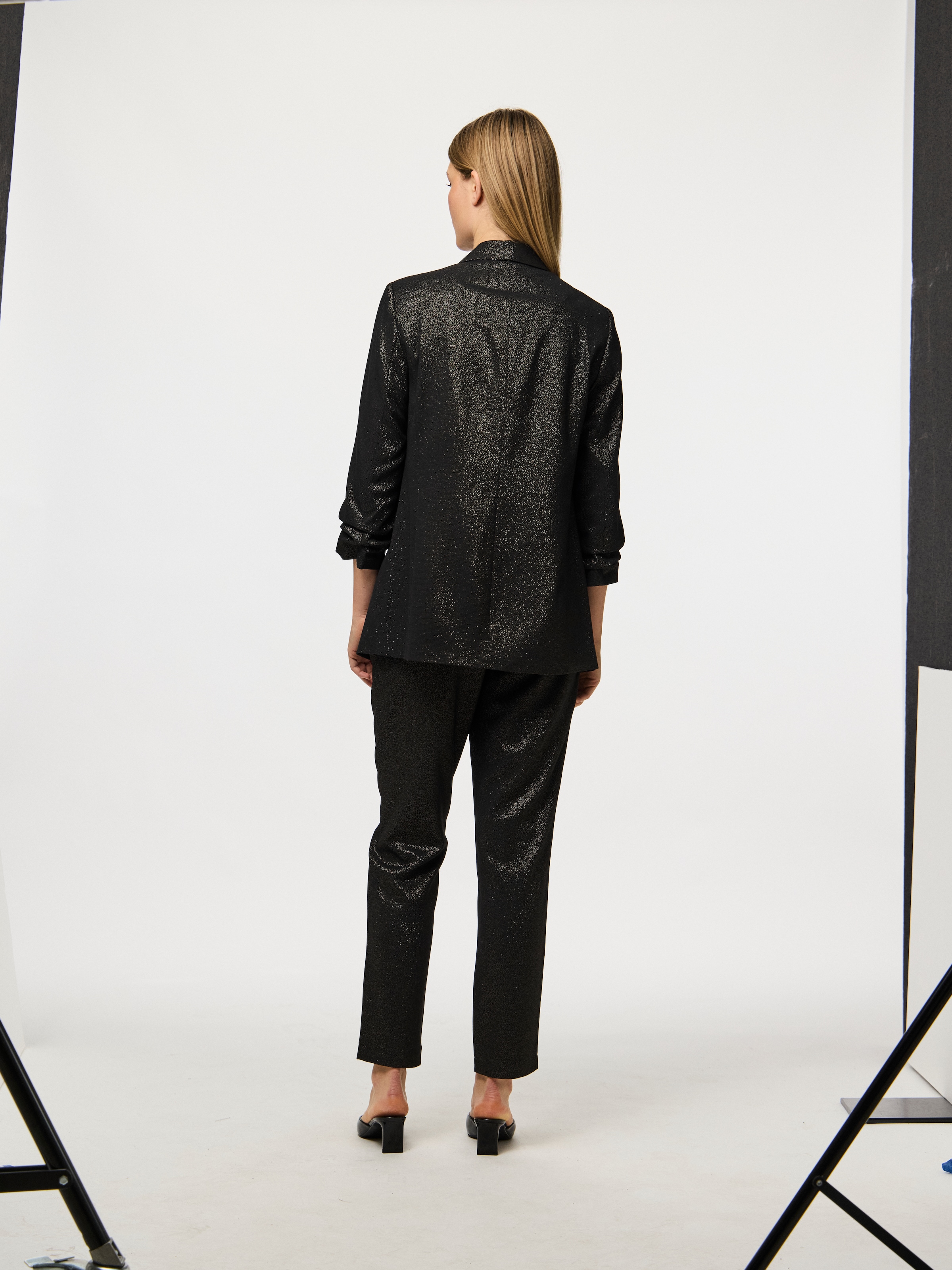 pieces Blazer long »PCBOSELLA 3/4 GLITTER BLAZER NOOS«