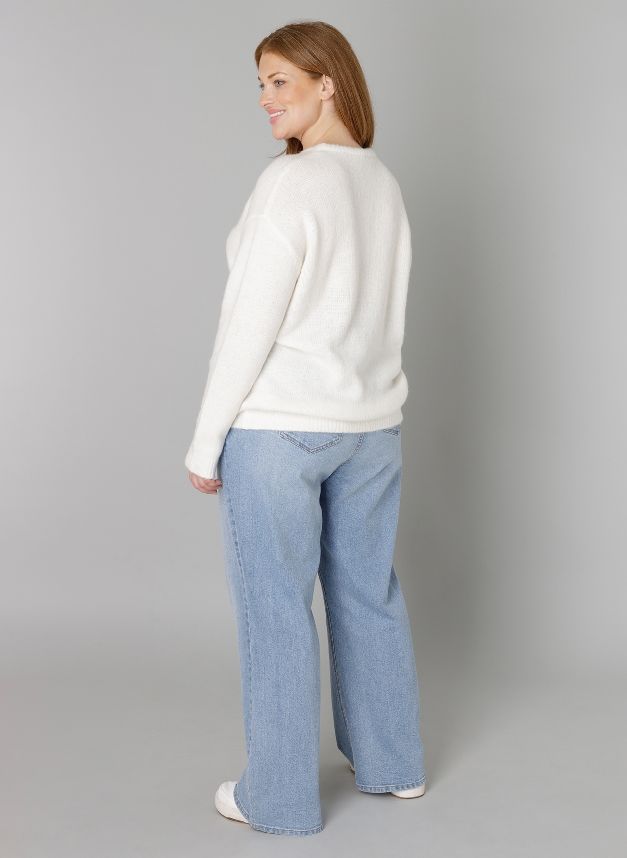 Base Level Curvy Strickpullover »Yanara«, mit Wolle