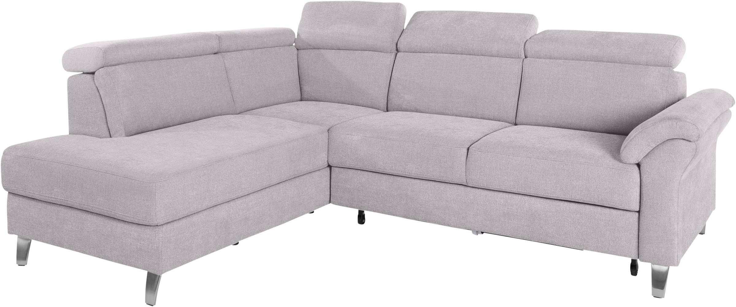 sit&more Ecksofa, inklusive Kopfteilverstellung, wahlweise mit Bettfunktion und Bettkasten