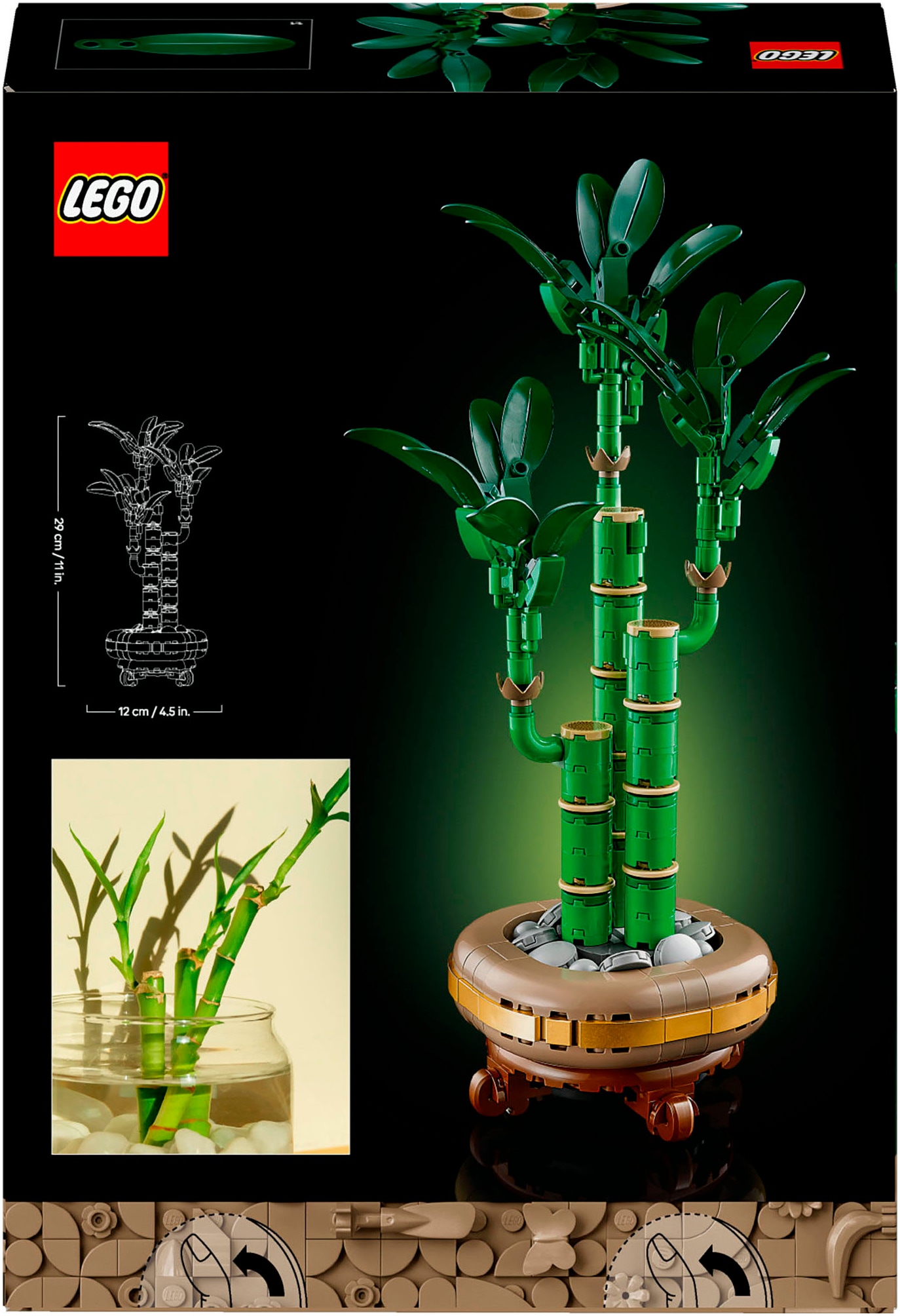 LEGO® Konstruktionsspielsteine »Glücks-Bambus (10344), LEGO Botanicals« Made in Europe