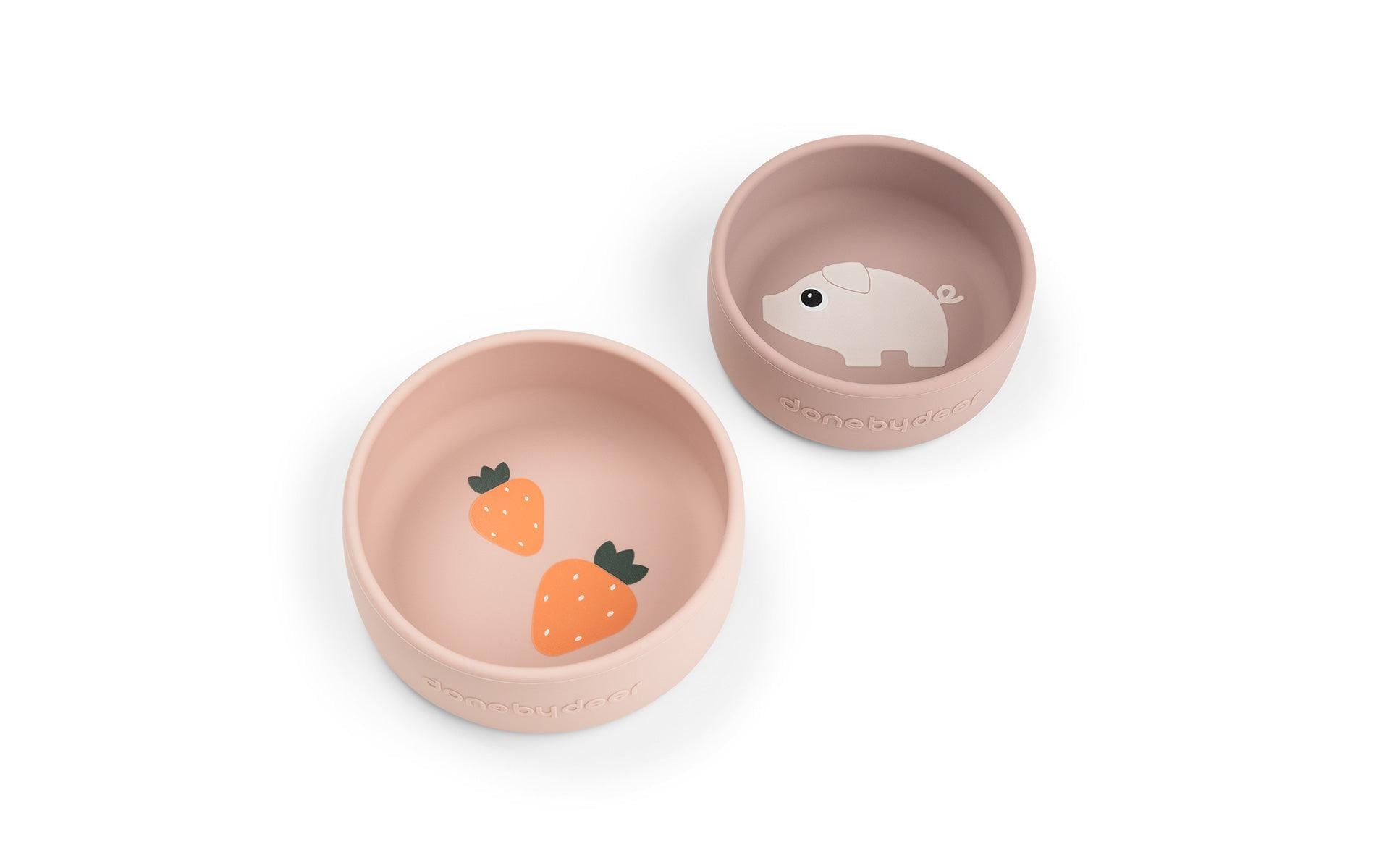 DONE BY DEER Bol pour enfants »done by deer 2-er Set« aus silicone