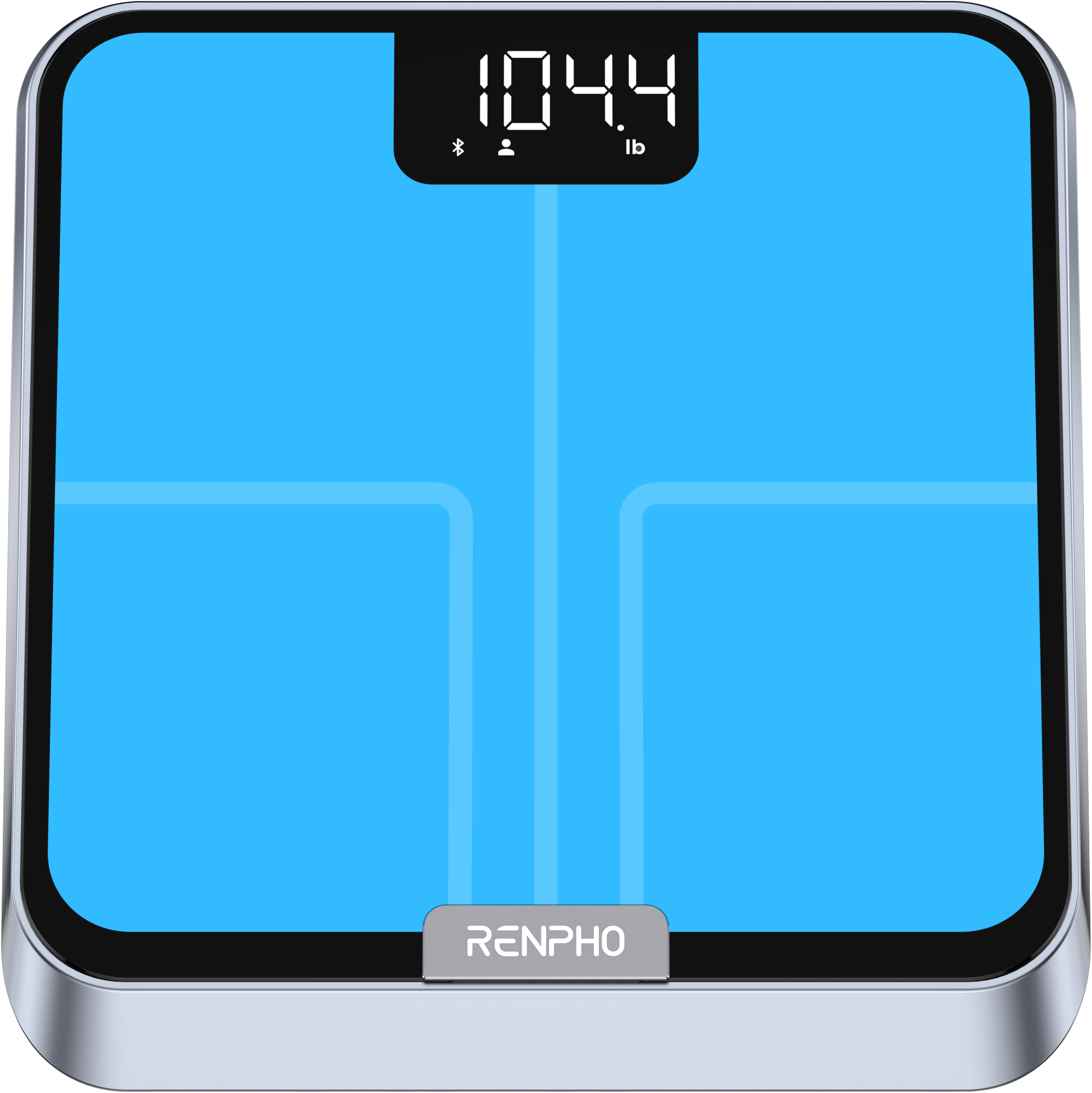 Renpho Personenwaage »Elis Chroma smarte Personenwaage« Lichteffekt der Waagenoberfläche nach Stimmung anpassbar