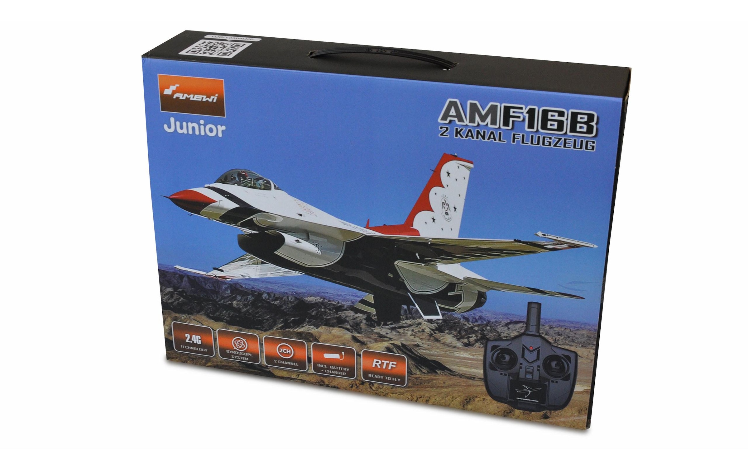 Amewi RC-Flugzeug »Jet F16B, 2-Kanal mit Gyro RTF«