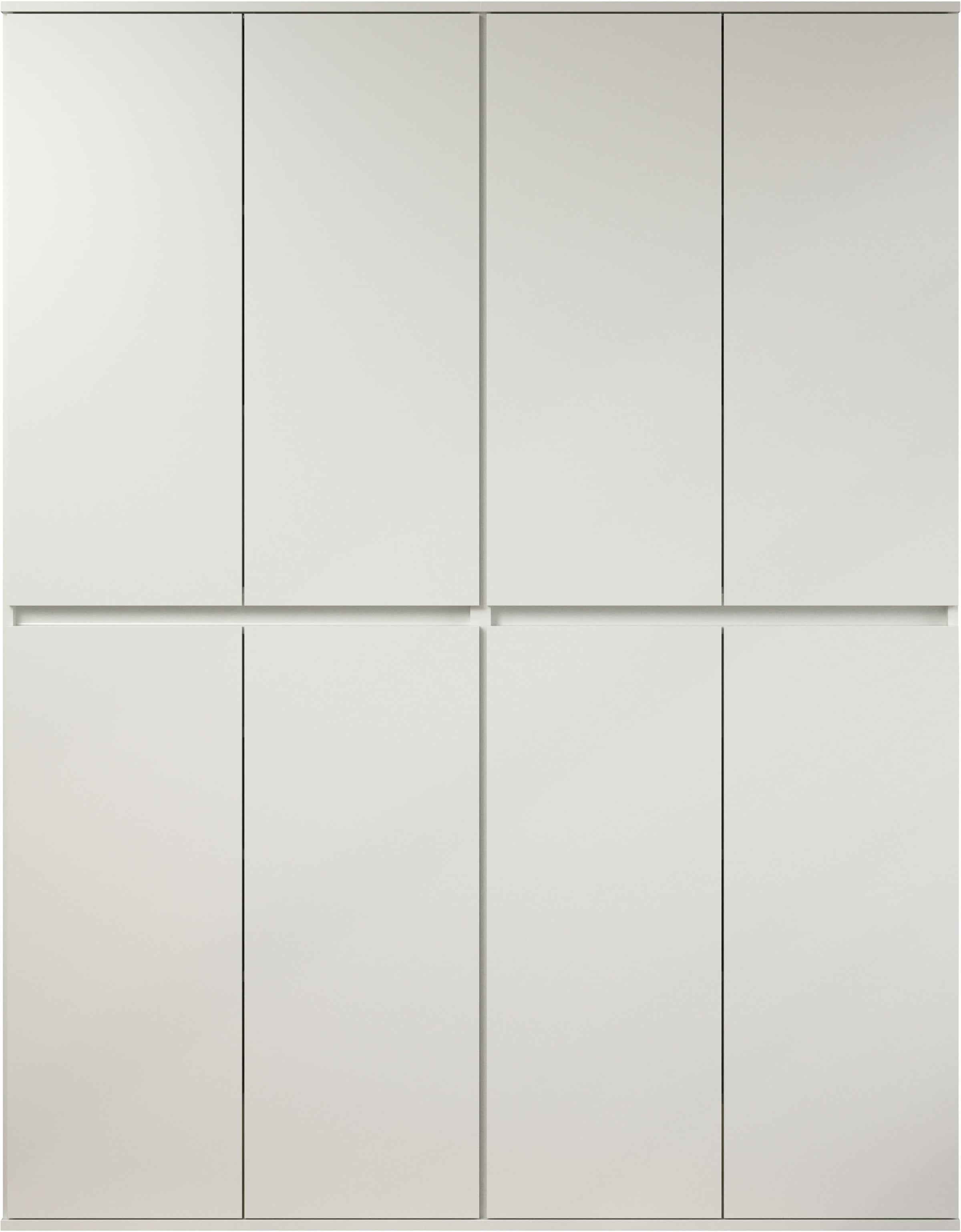 INOSIGN Garderoben-Set »Novara«, (Komplett-Set, 2 St.), Garderobenschränke mit insgesamt 16 Fächern - (B/T/H) 148/34/191 cm