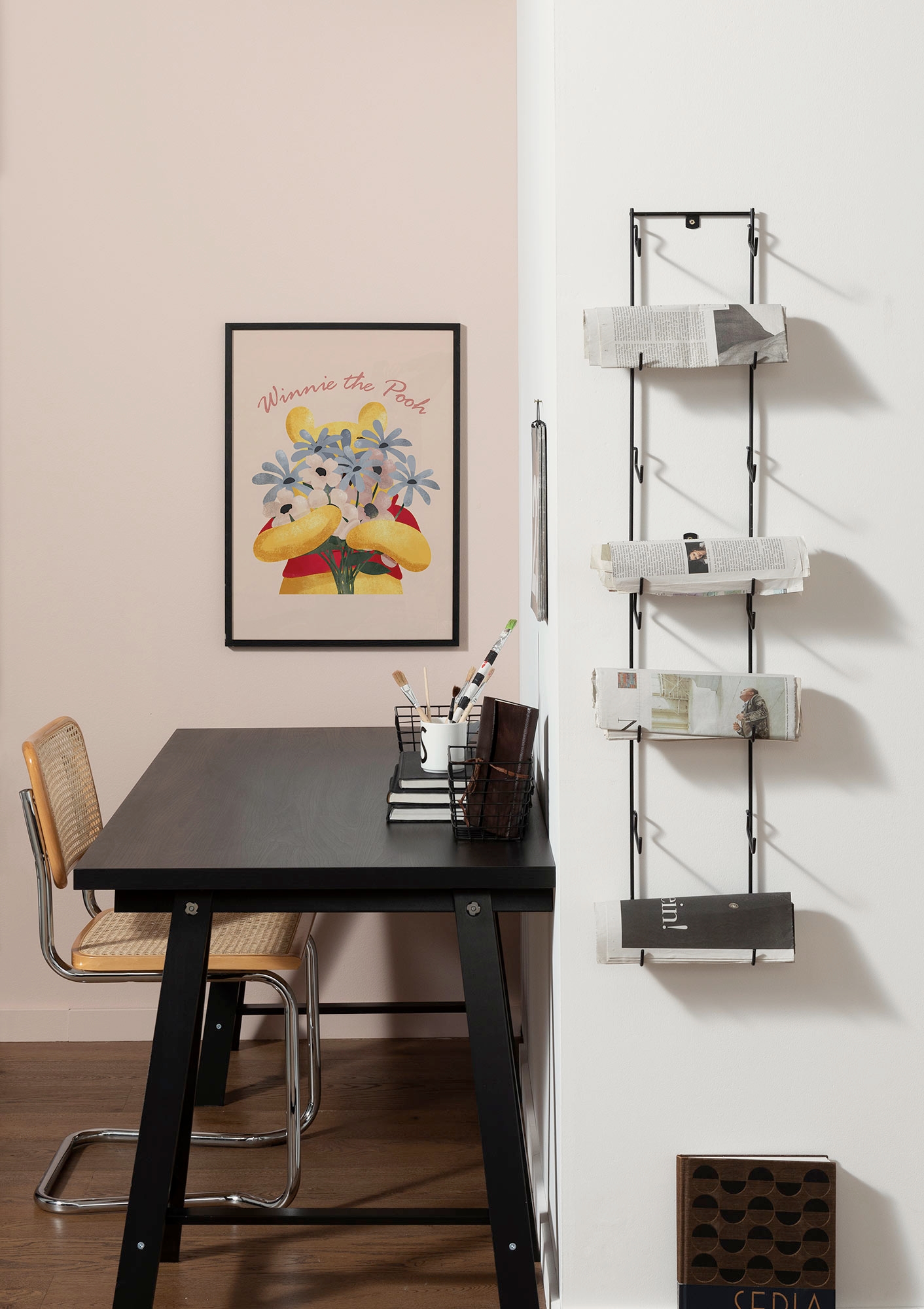 Image of Komar Wandbild "Disney Winnie the Pooh Into The Blooms" Disney Set, 1 Stk. tlg. 40 x 50 cm (Breite x Höhe) - Kinderzimmer, Dekoration