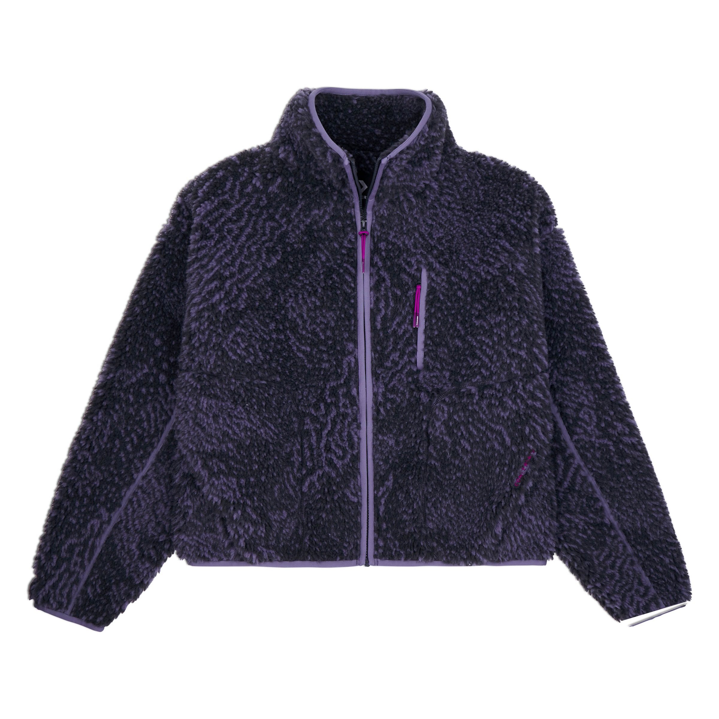 Converse Fleecejacke »WOMEN'S CONVERSE PRINTED SHERPA FULL-ZIP JACKET«