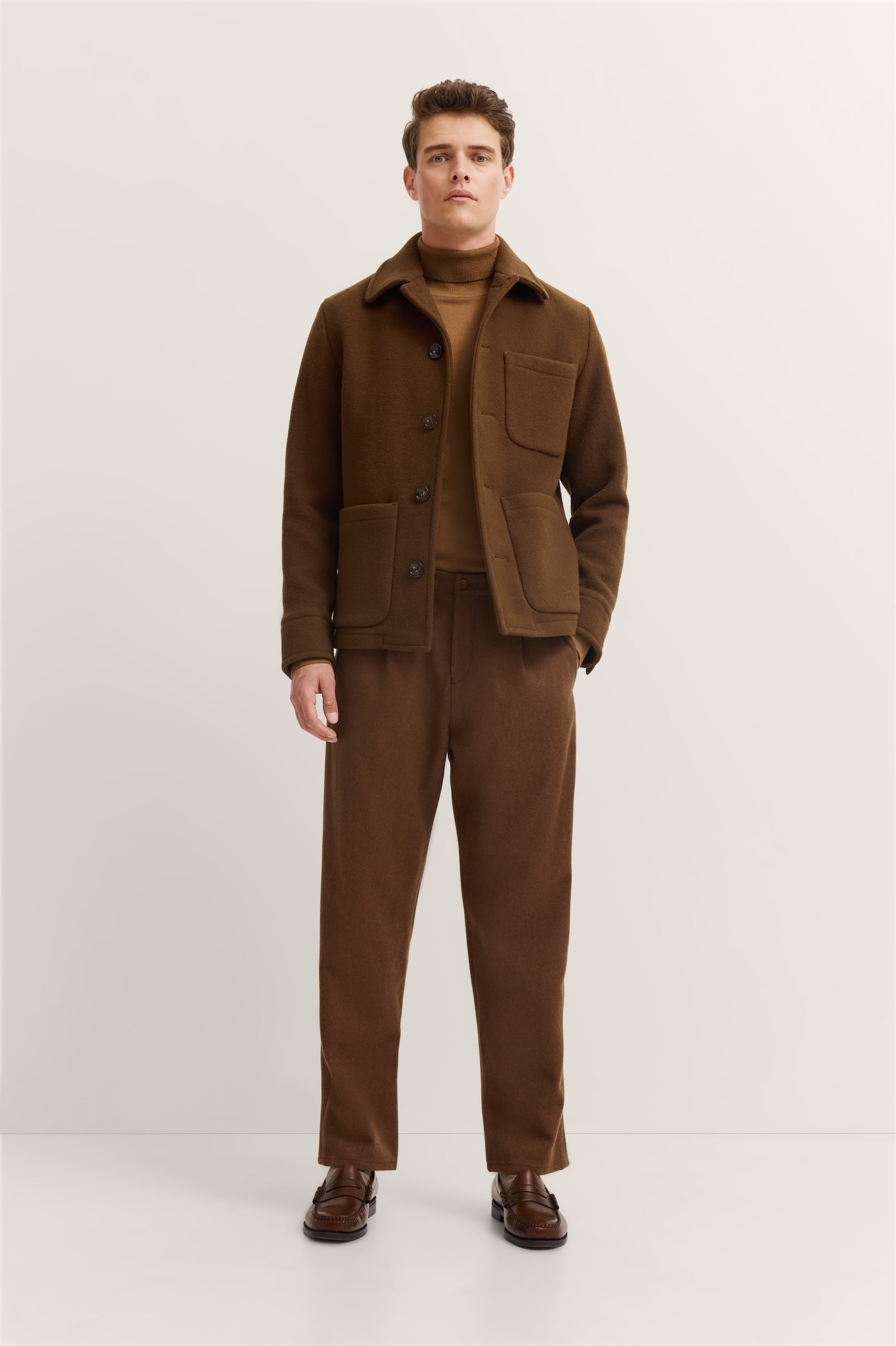 bugatti Veste chemise »Regular Fit« mit Umlegekragen & Knopfleiste