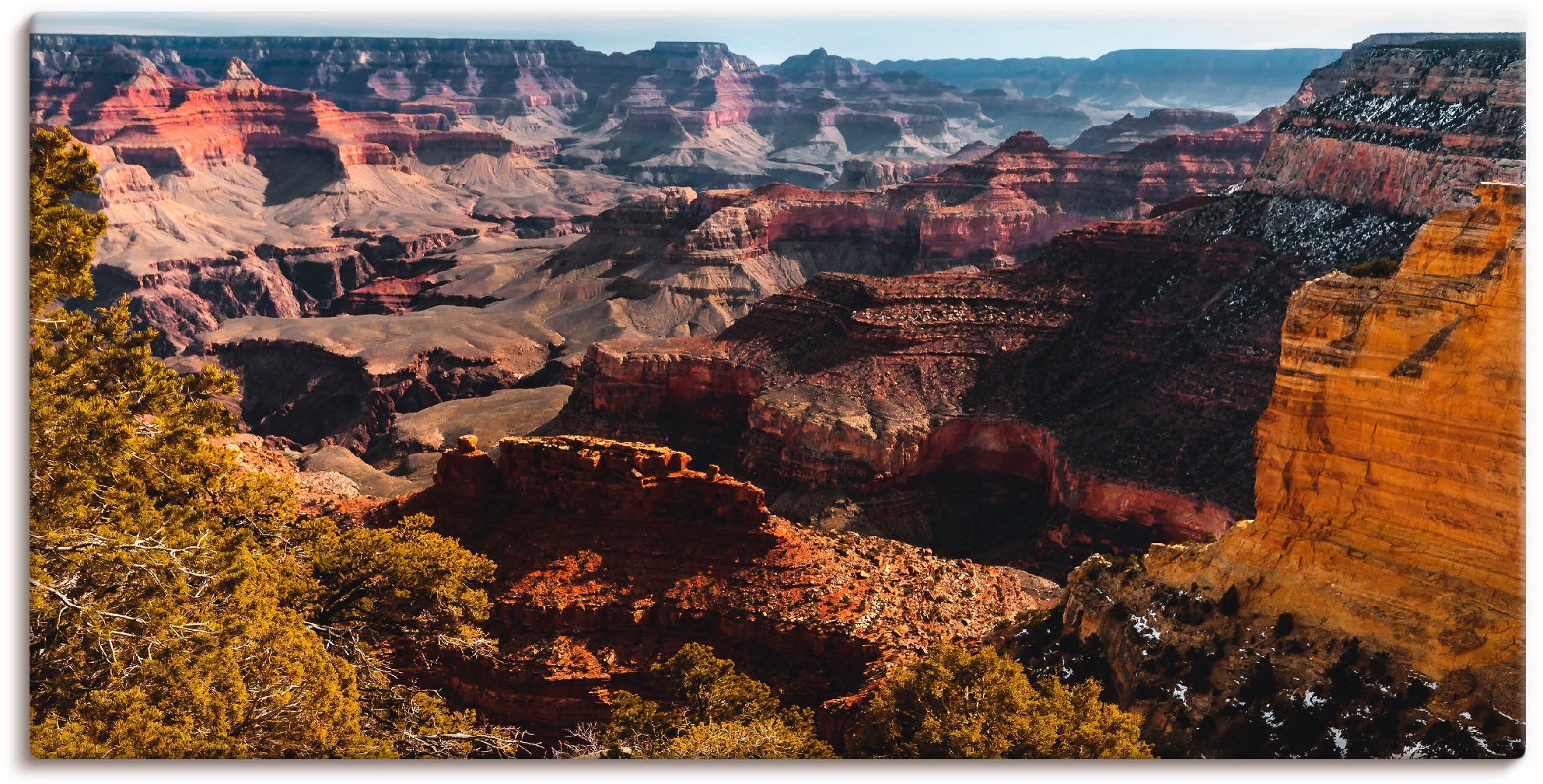 Image of Artland Wandbild »Grand Canyon«, Felsen, (1 St.), in vielen Grössen & Produktarten - Alubild / Outdoorbild für den Aussenbereich, Leinwandbild, Poster, Wandaufkleber / Wandtattoo auch für Badezimmer geeignet bei Ackermann Versand Schweiz