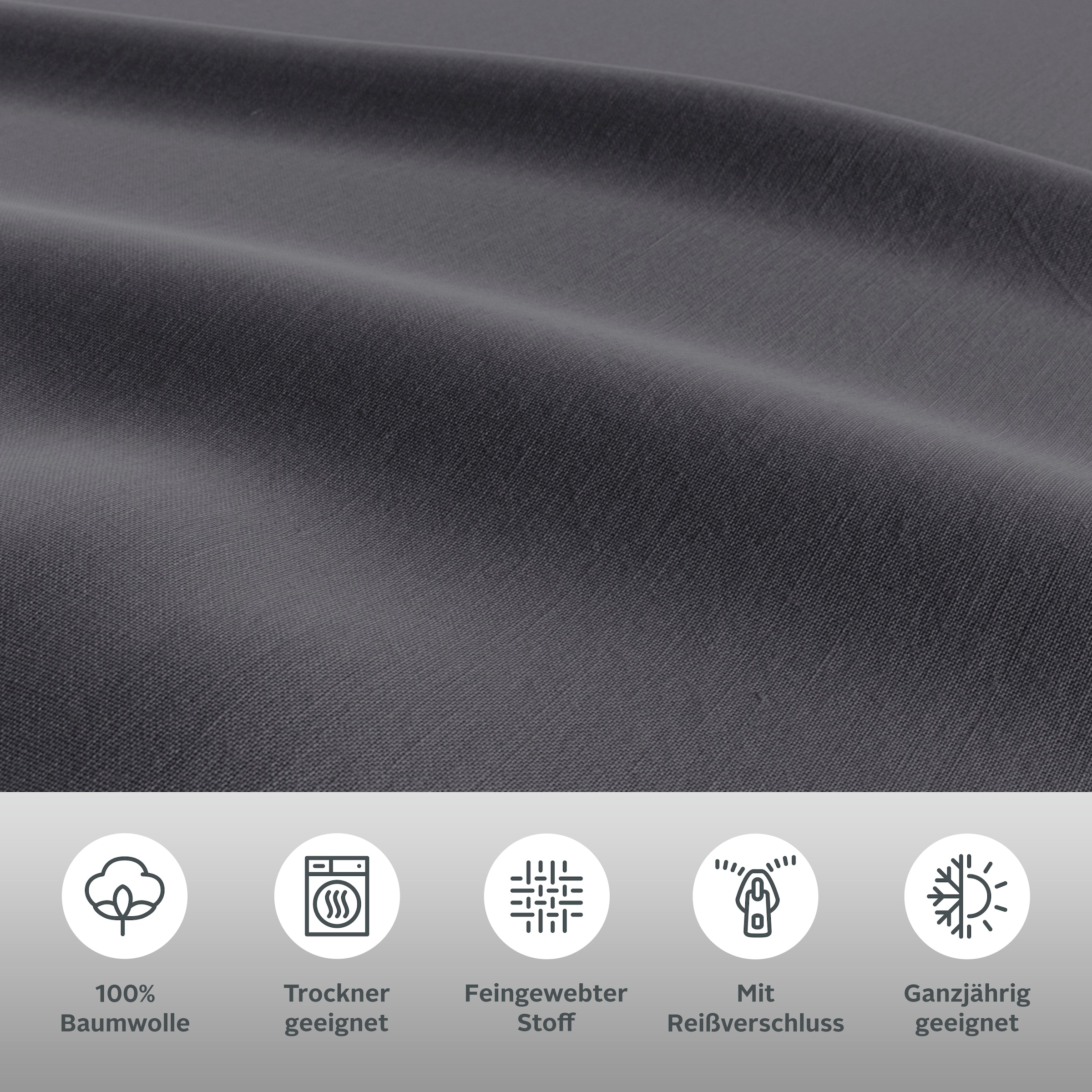 Home affaire Bettwäsche »Luisa« 2 Stk. tlg. NEUHEIT: 100% Baumwolle, ab Gr. 135x200 cm, in zwei Qualitäten