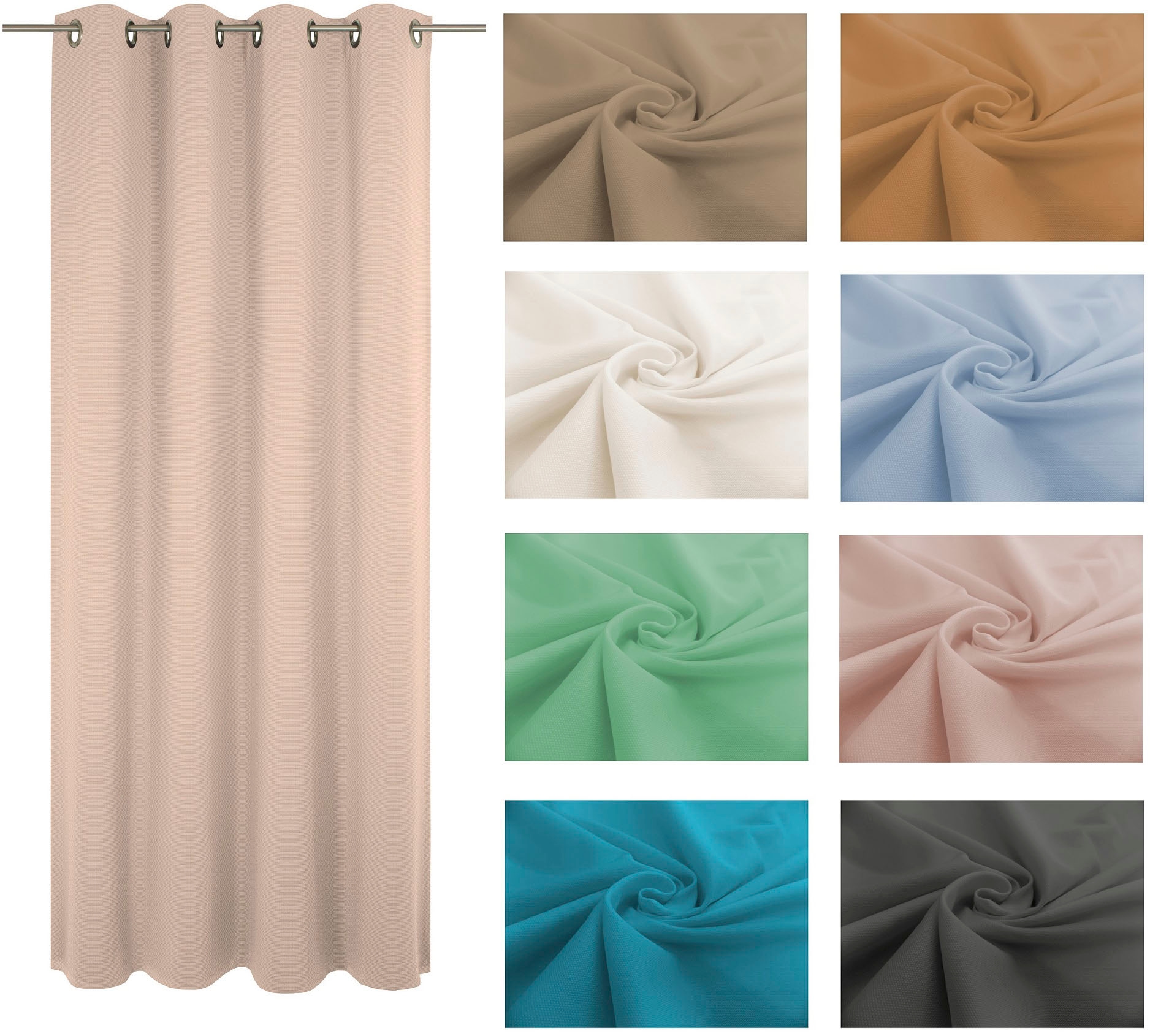 Wirth Vorhang »Neveres« Ösen 1 Stk. tlg.