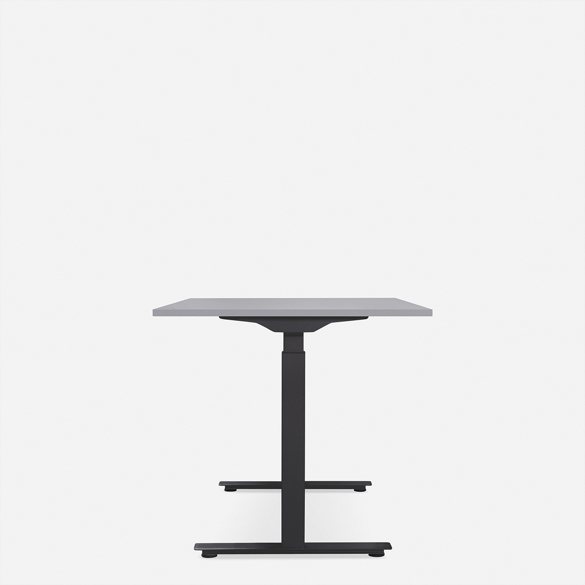 Schreibtische »WRK21 Schreibtisch Smart 180 x 80 cm, Höhenverstellbar, Grau Uni / Schwarz«