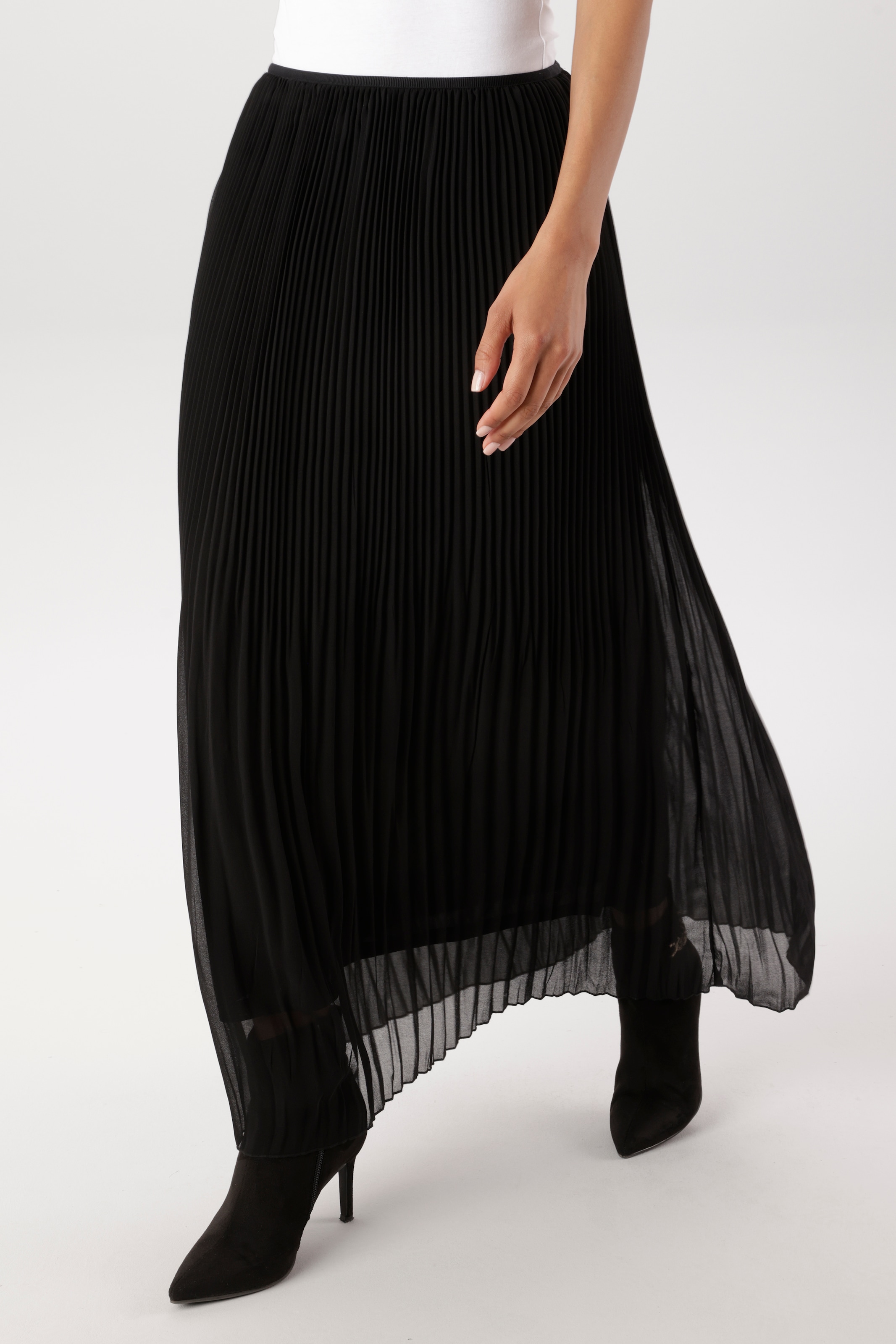 Image of Aniston SELECTED Plisseerock plissierter, leicht transparenter Chiffon, gefüttert - NEUE KOLLEKTION