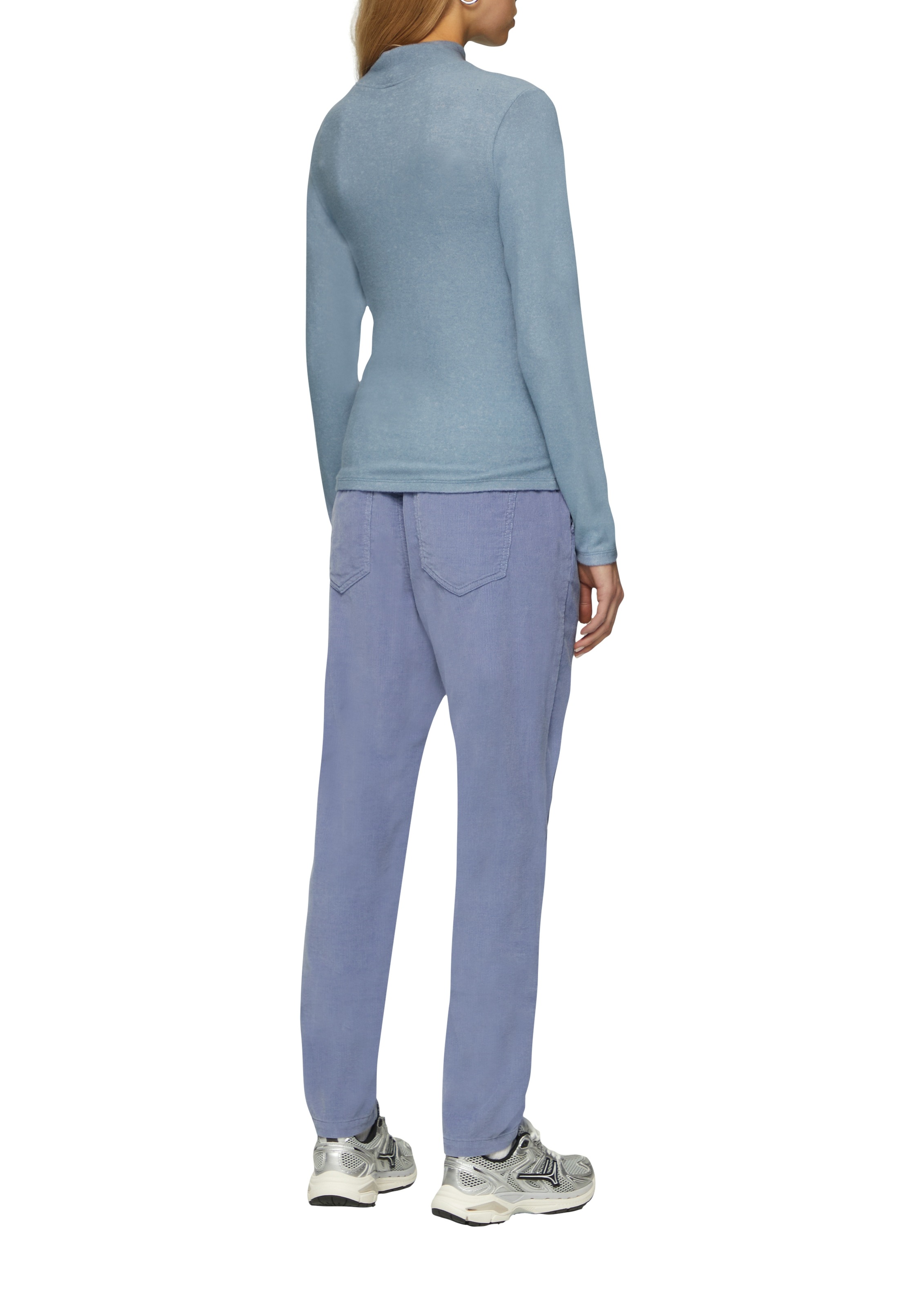 QS Langarmshirt, aus aufgerautem Jersey Material