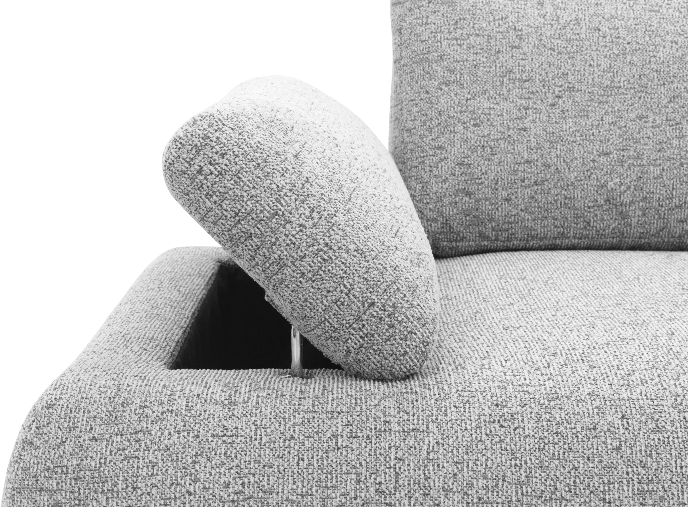 DOMO collection Big-Sofa »800016 Megasofa Breite 244cm, Federkernunterfederung«, (2 St.), moderner Strukturstoff aus 95% Polyester und 5% Baumwolle
