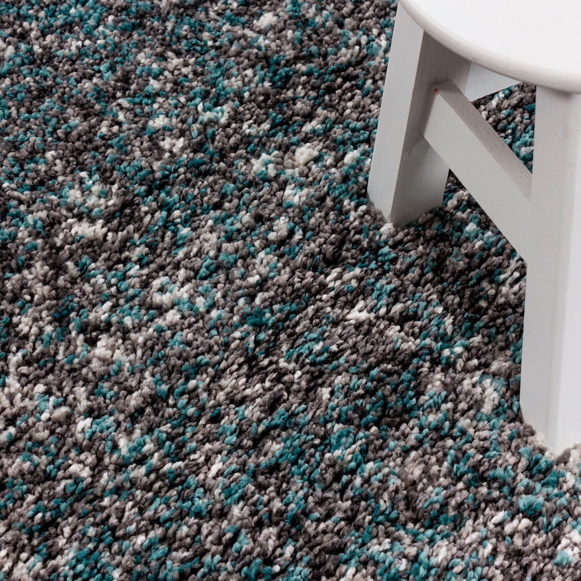 Ayyildiz Teppiche Hochflor-Teppich »Enjoy Shaggy«, rund, 50 mm Höhe, melierter Langflor, Wohnzimmer