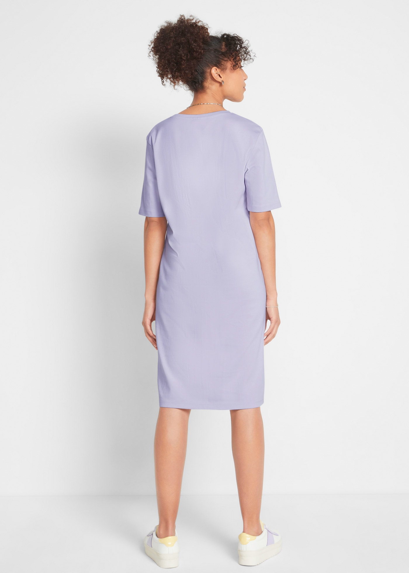 bonprix Robe t-shirt »Oversize-T-Shirtkleid aus reiner Baumwolle (2er Pack)« Packung, 2 cuis tlg. für Alltag, mit Rundhalsausschnitt, Kurzarm, Oversize Passform