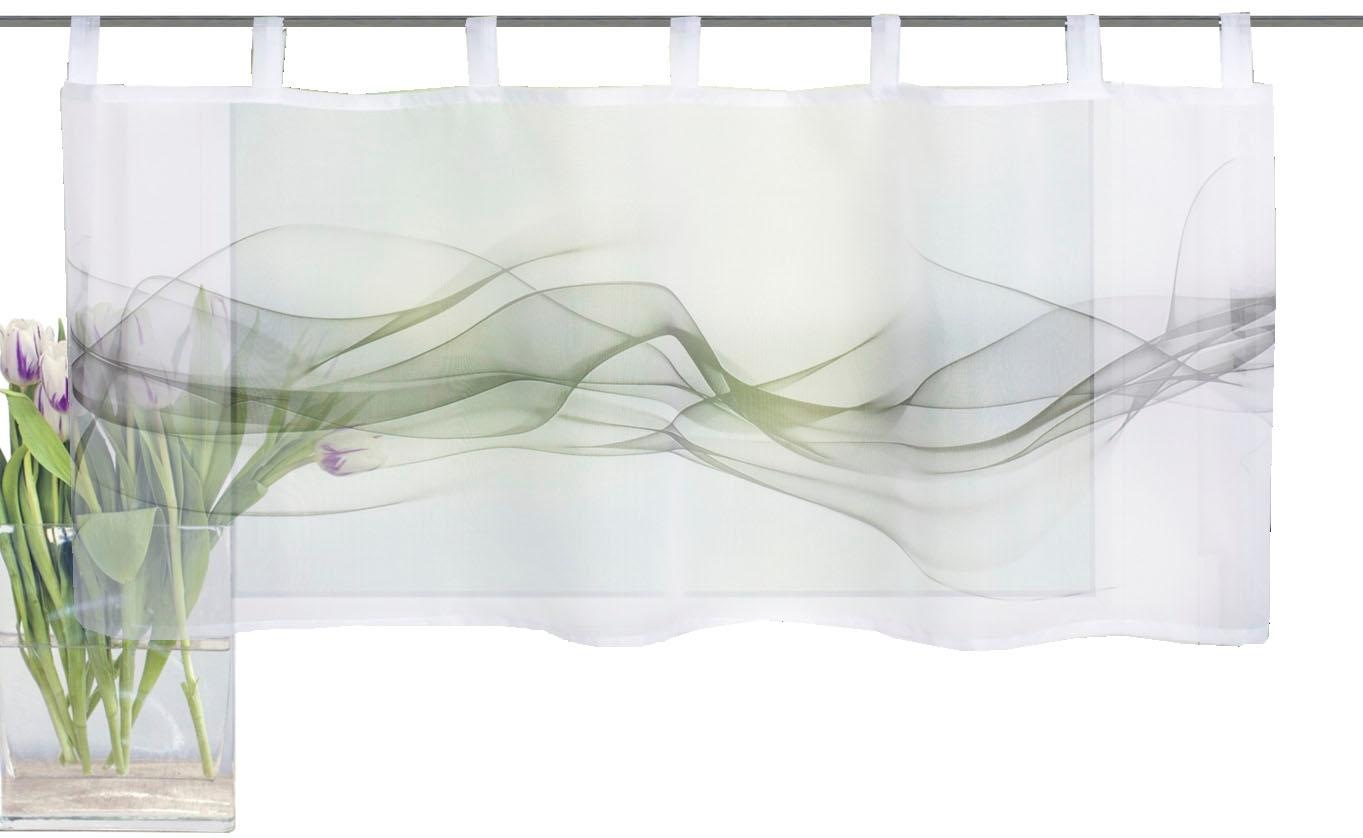 Image of HOME WOHNIDEEN Scheibengardine »HAZE«, (1 St.), HxB: 45x120, Cafehaus Voile Digitaldruck bei Ackermann Versand Schweiz