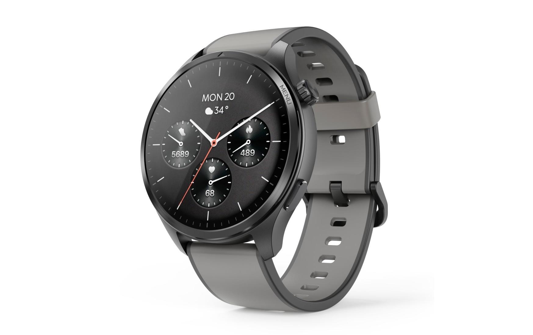Image of Hama Smartwatch "Smartwatch m. GPS (1,43", Musikspeicher, Telefonfunktion, wasserdicht)"(/ 1,43 ″)