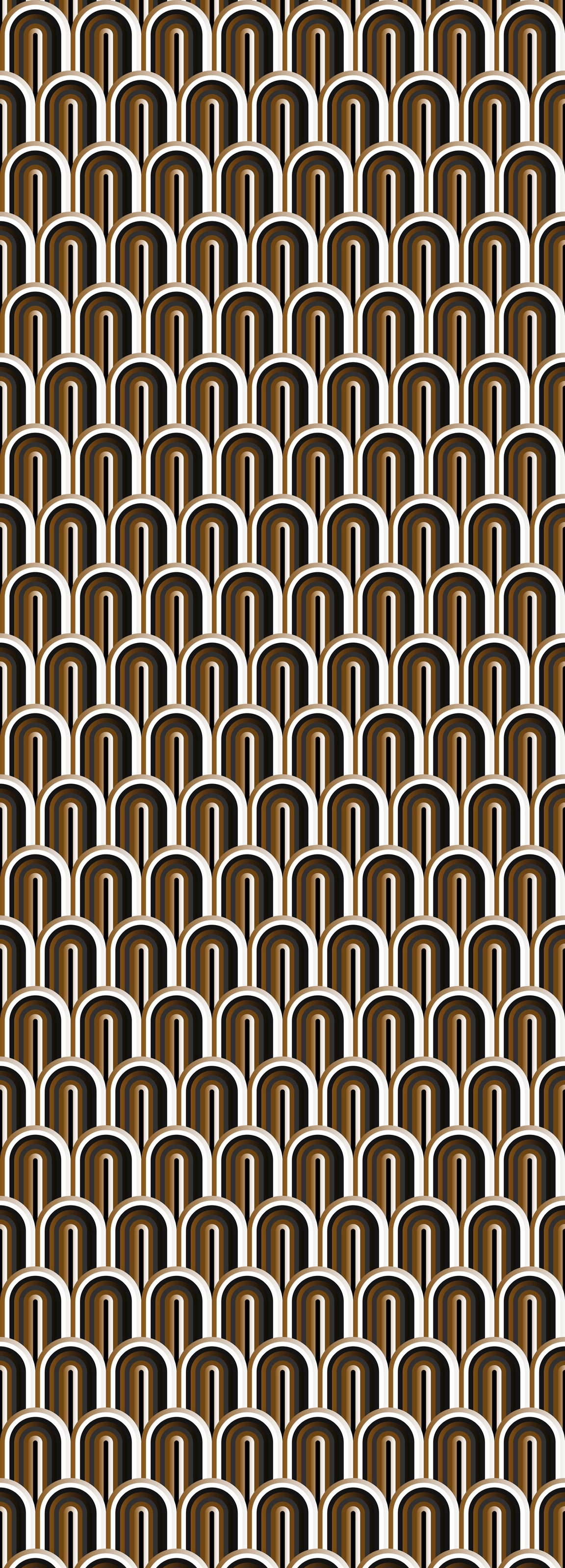 Image of queence Vinyltapete "Auri" Farbverlauf abstrakt bedruckt gemustert glatt 90x250cm, selbstklebend, kinderleichte Anbringung, Sticker