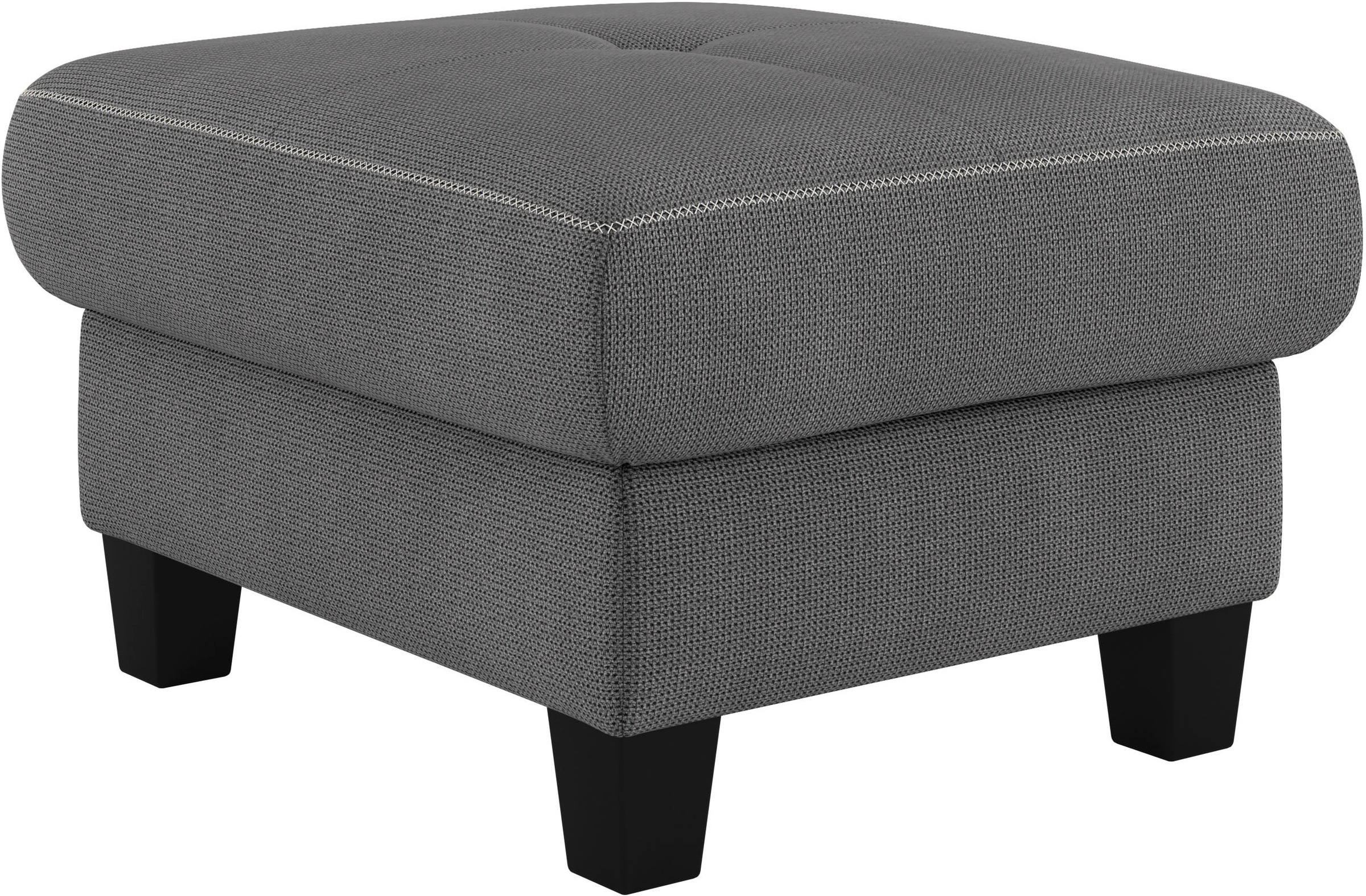 Home affaire Polsterhocker »Varese« Kreuznaht in beige