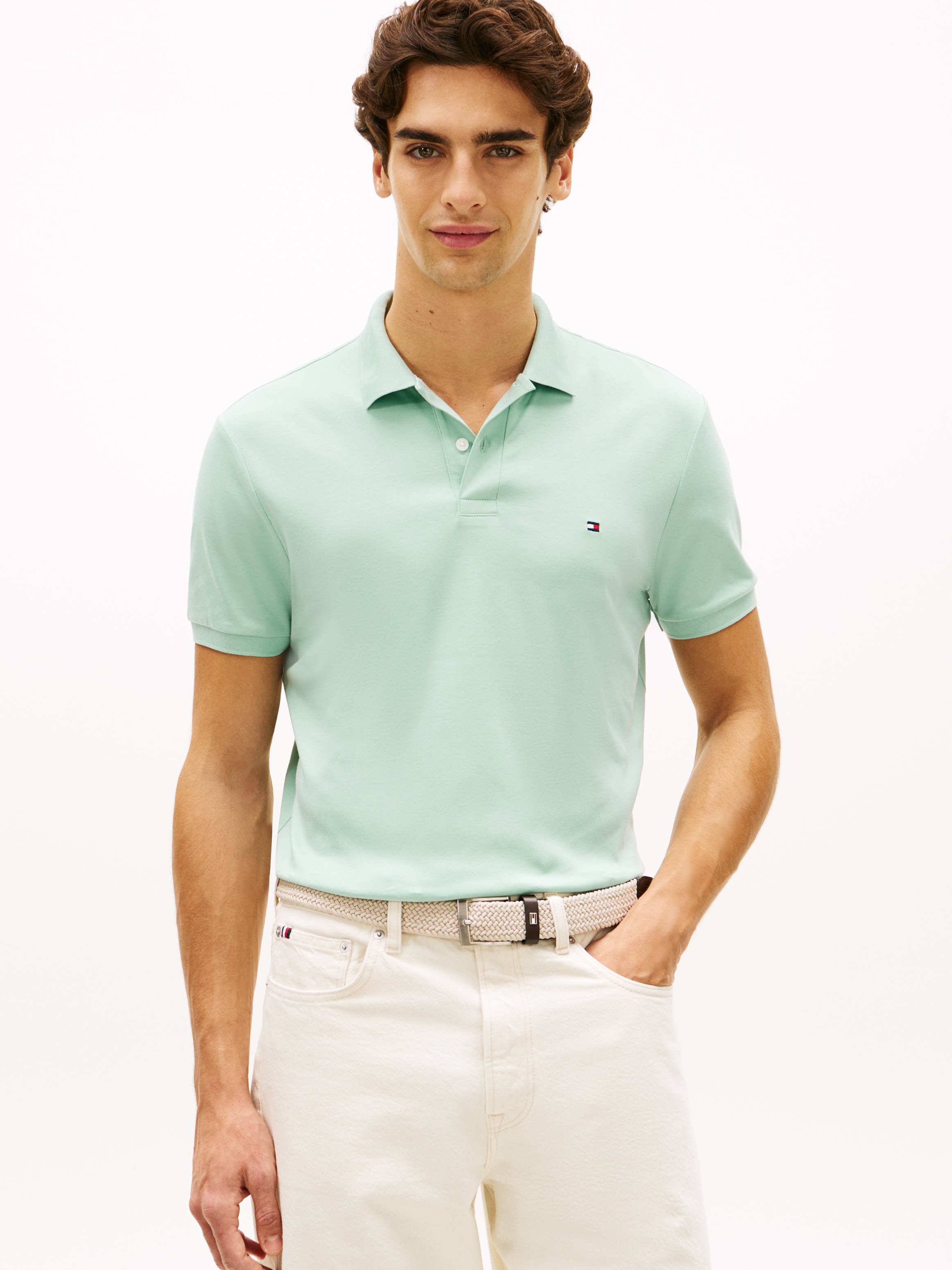 Tommy Hilfiger Poloshirt »LIQUID COTTON REGULAR SEASONAL« mit Logostickerei