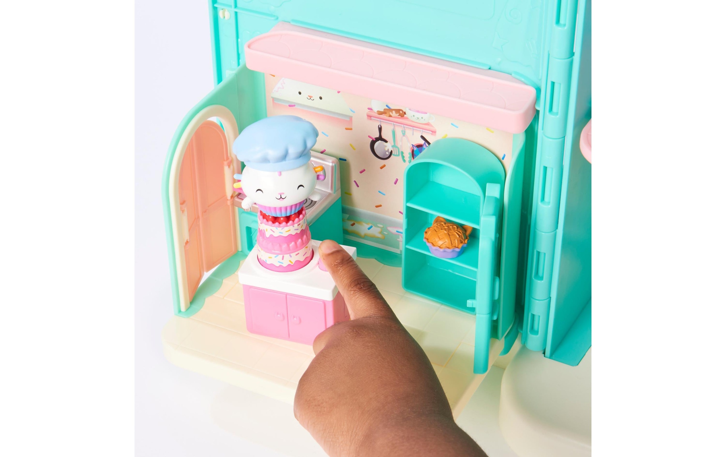 Spielwelt »Spinmaster Gabby's Dollhouse Cakey's Küche Deluxe Rooms«