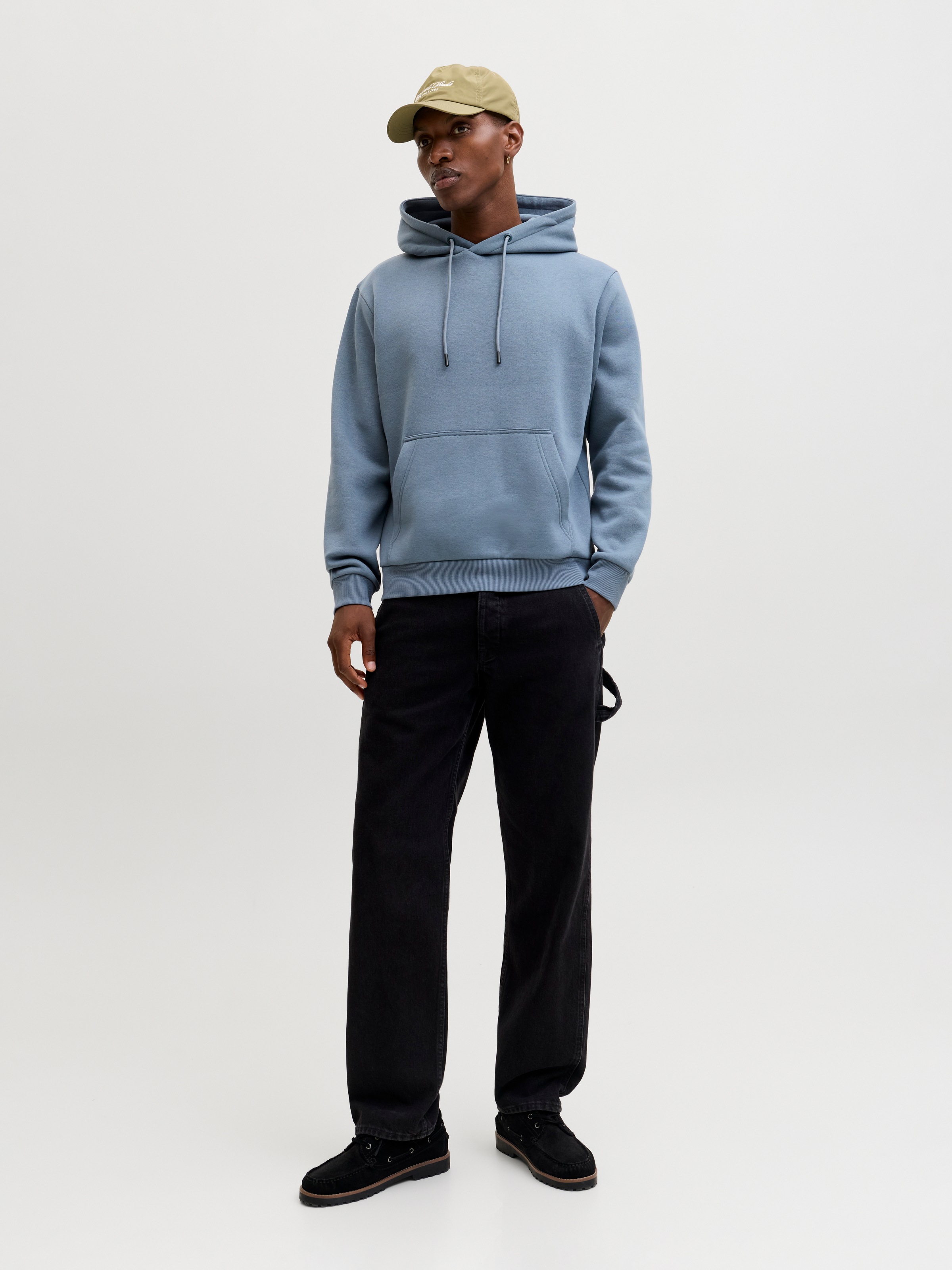 Jack & Jones Sweat à capuche »JJEBRADLEY SWEAT HOOD NOOS«, Materialmix, relaxed fit
