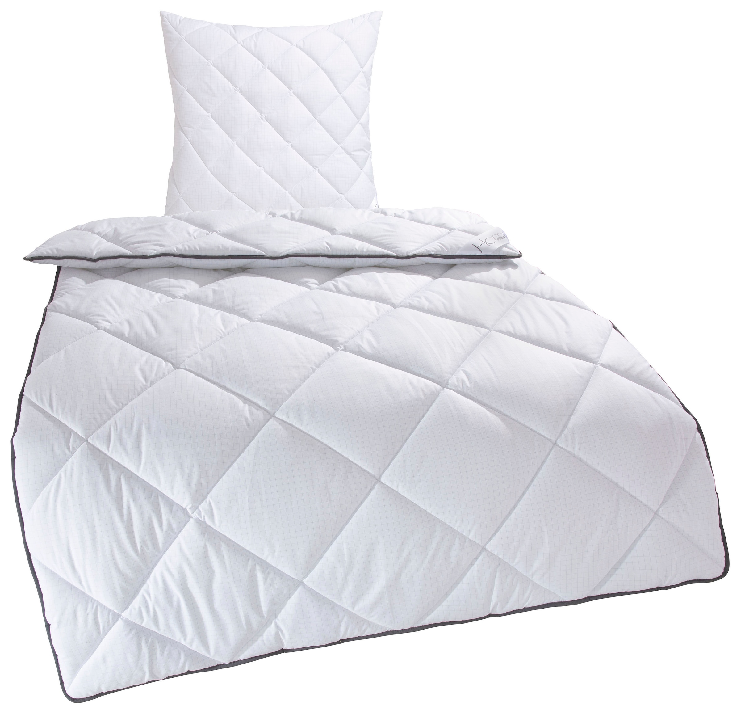 Home affaire Microfaserbettdecke + Kopfkissen »Murau Bettdecke 135x200 cm, 155x220 cm«, (Spar-Set, 2 St.), Set mit 80x80 cm, Sommer, Herbst und Winter