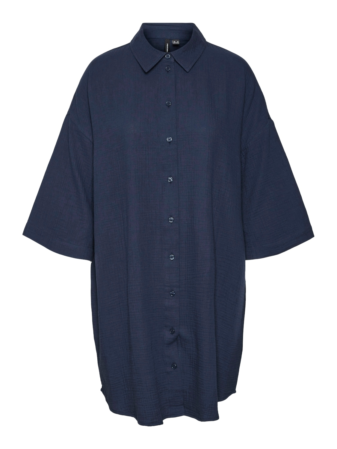 Vero Moda Hemdblusenkleid »VMNATALI 3/4 LONG OVERSHIRT NOOS«, mit 3/4 Ärmel