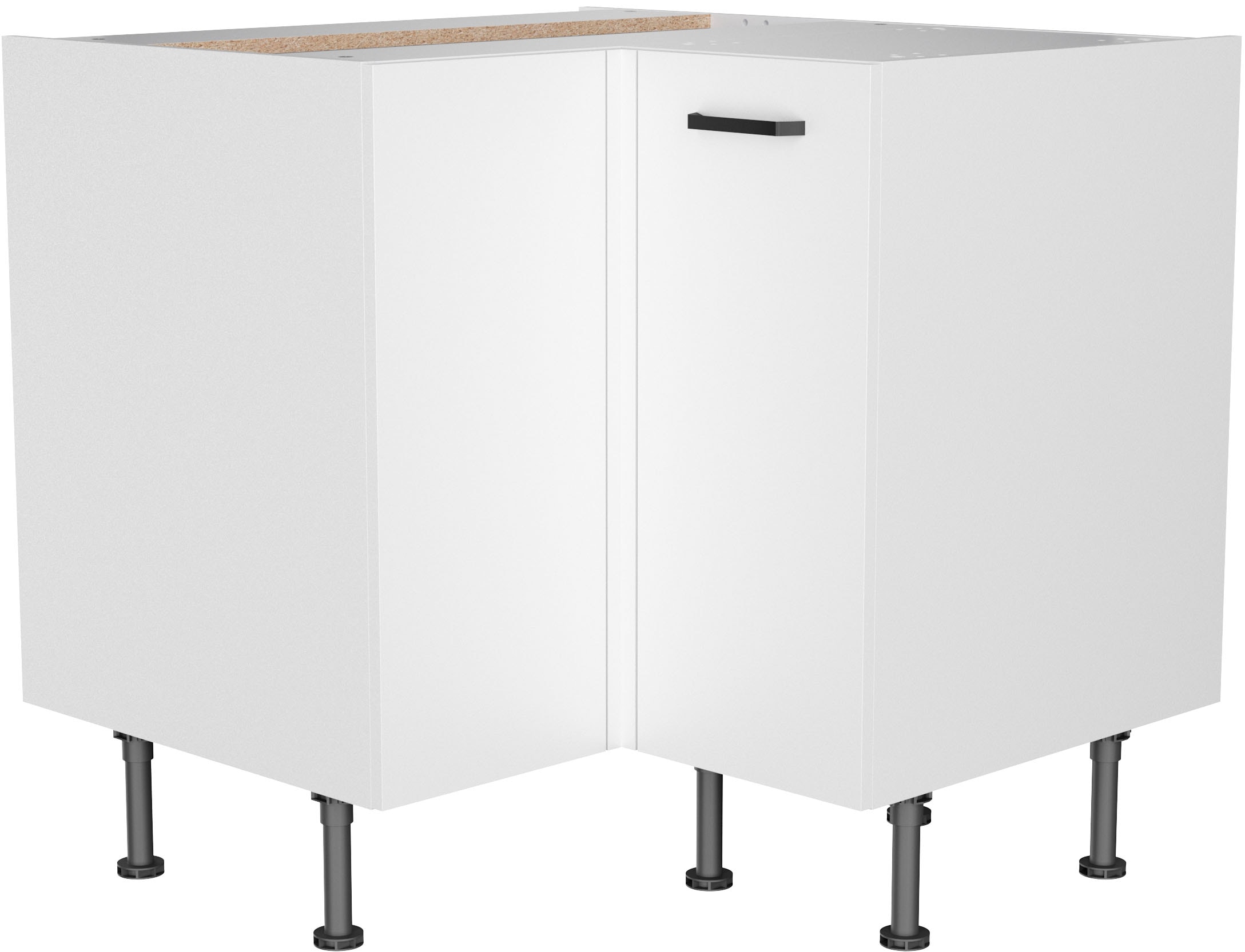 KOCHSTATION Unterschrank »KS-Paula« 90 x 90 cm breit, 87 cm hoch, mit 2 Türen, 1 Einlegeboden