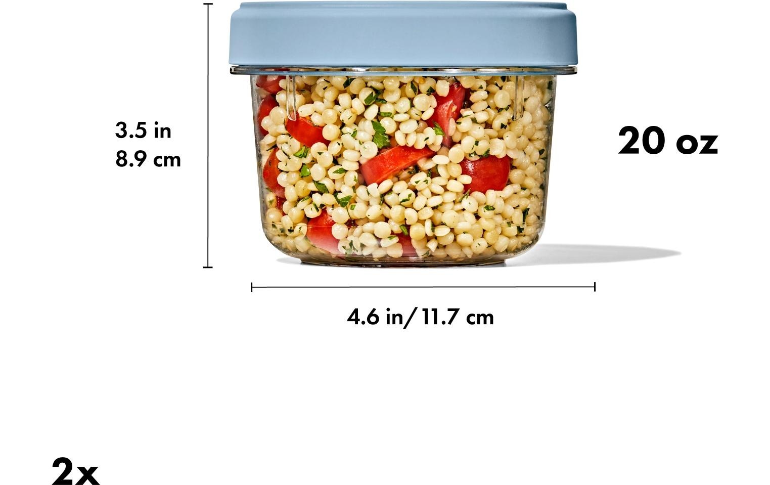 OXO Good Grips Système de rangement »OXO Twist & Stack Behälter – 550 ml – 2er Set« 2 tlg. ideal für Meal Prep