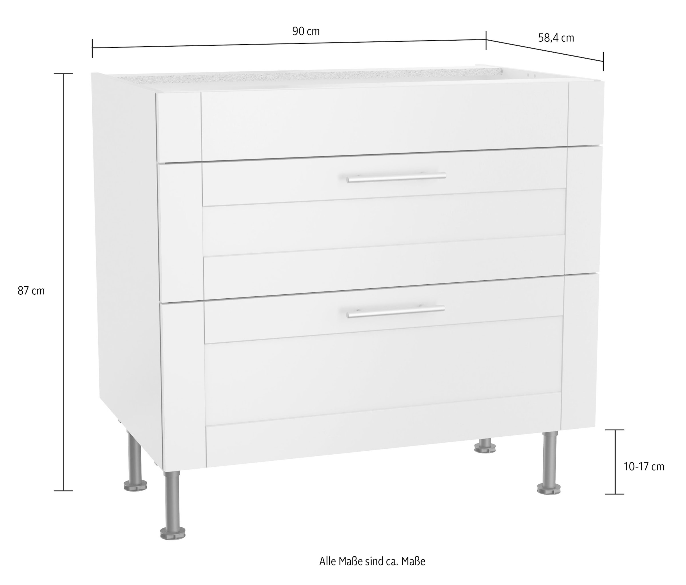 OPTIFIT Kochfeldumbauschrank »Ahus«, Breite 90 cm