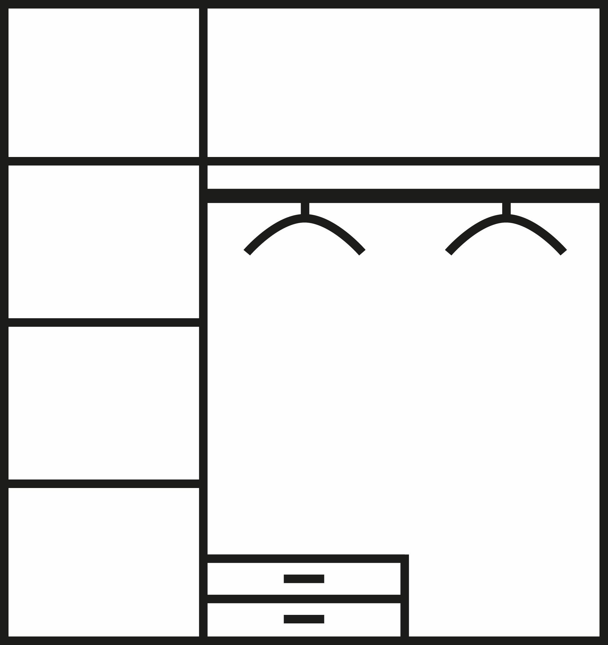 Schlafkontor Kleiderschrank »Karl«, in 2 Breiten, mit zusätzlichen Einlegeböden