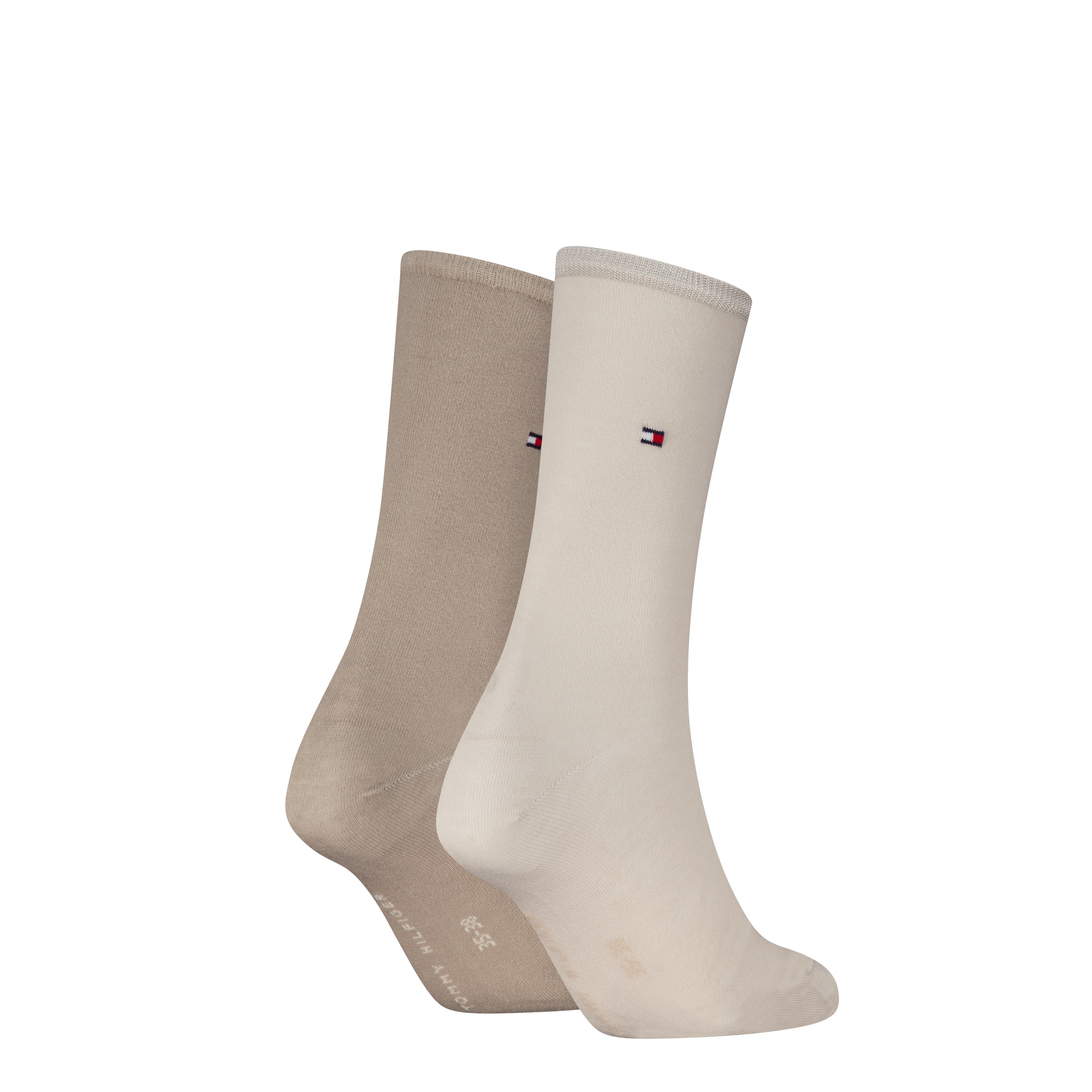Tommy Hilfiger Socken »TH WOMEN SOCK CASUAL 2P« 2 Paar, 2 Paar tlg. mit flacher Zehennaht